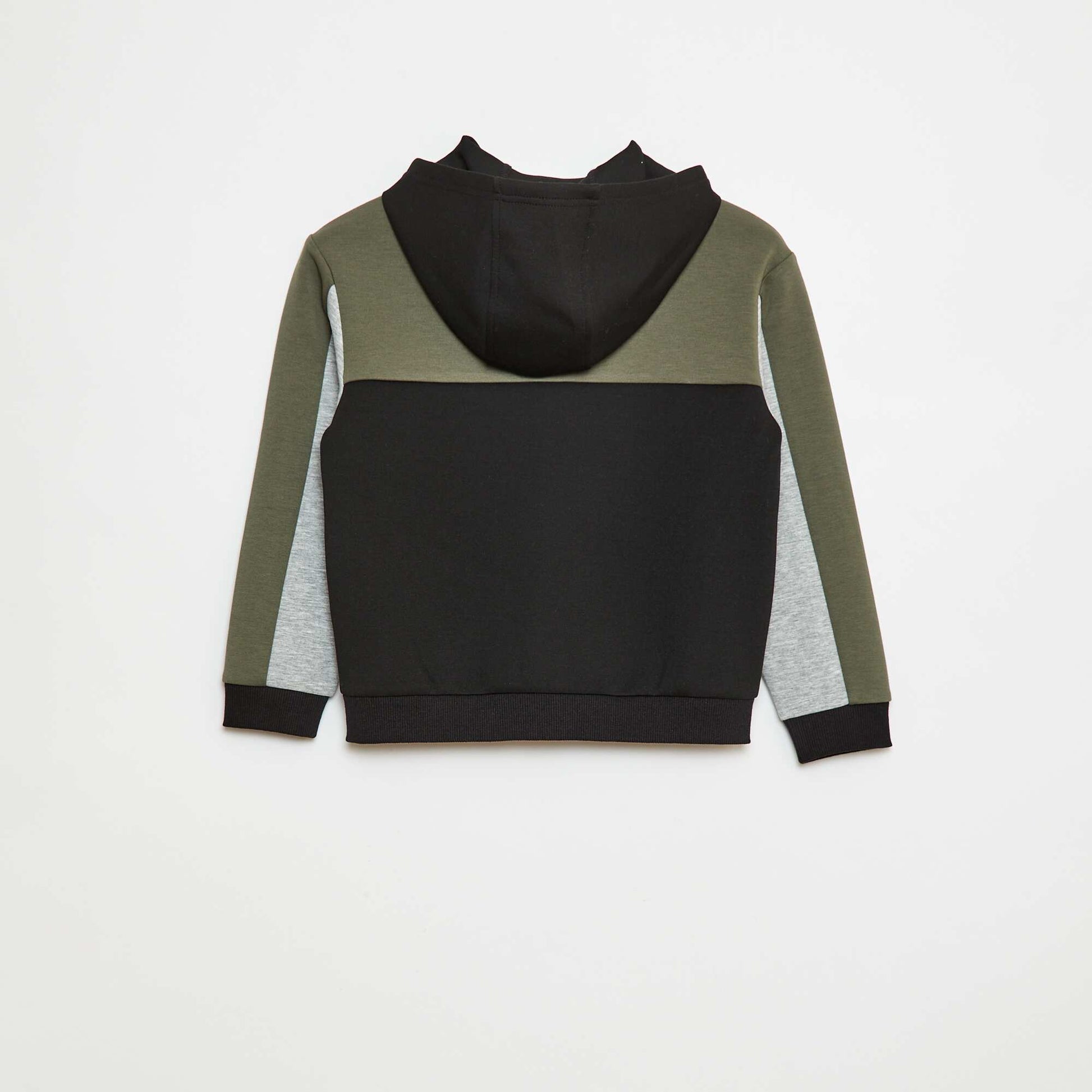 Sweat zippé à capuche KAKI