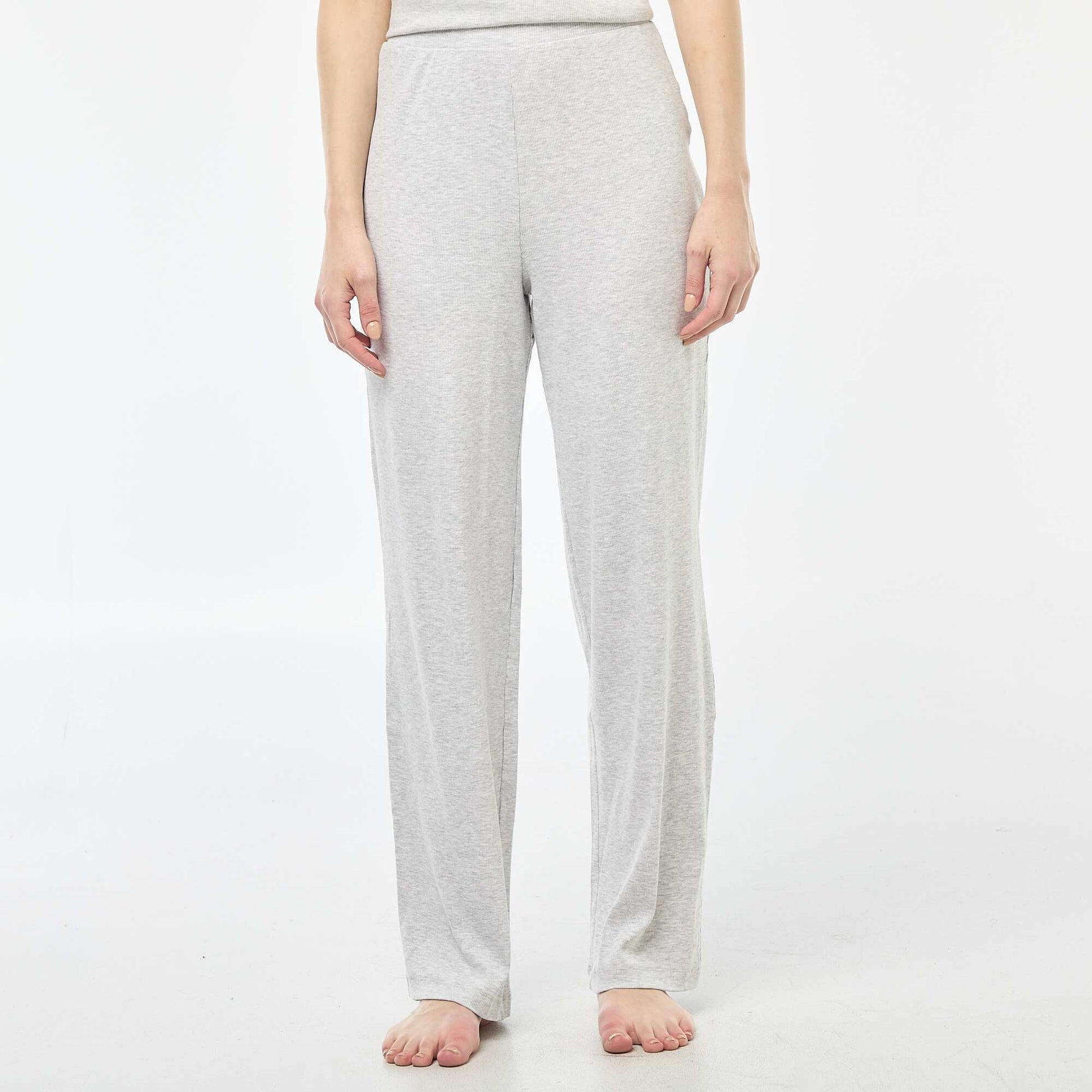 Pantalon côtelé de nuit GRIS
