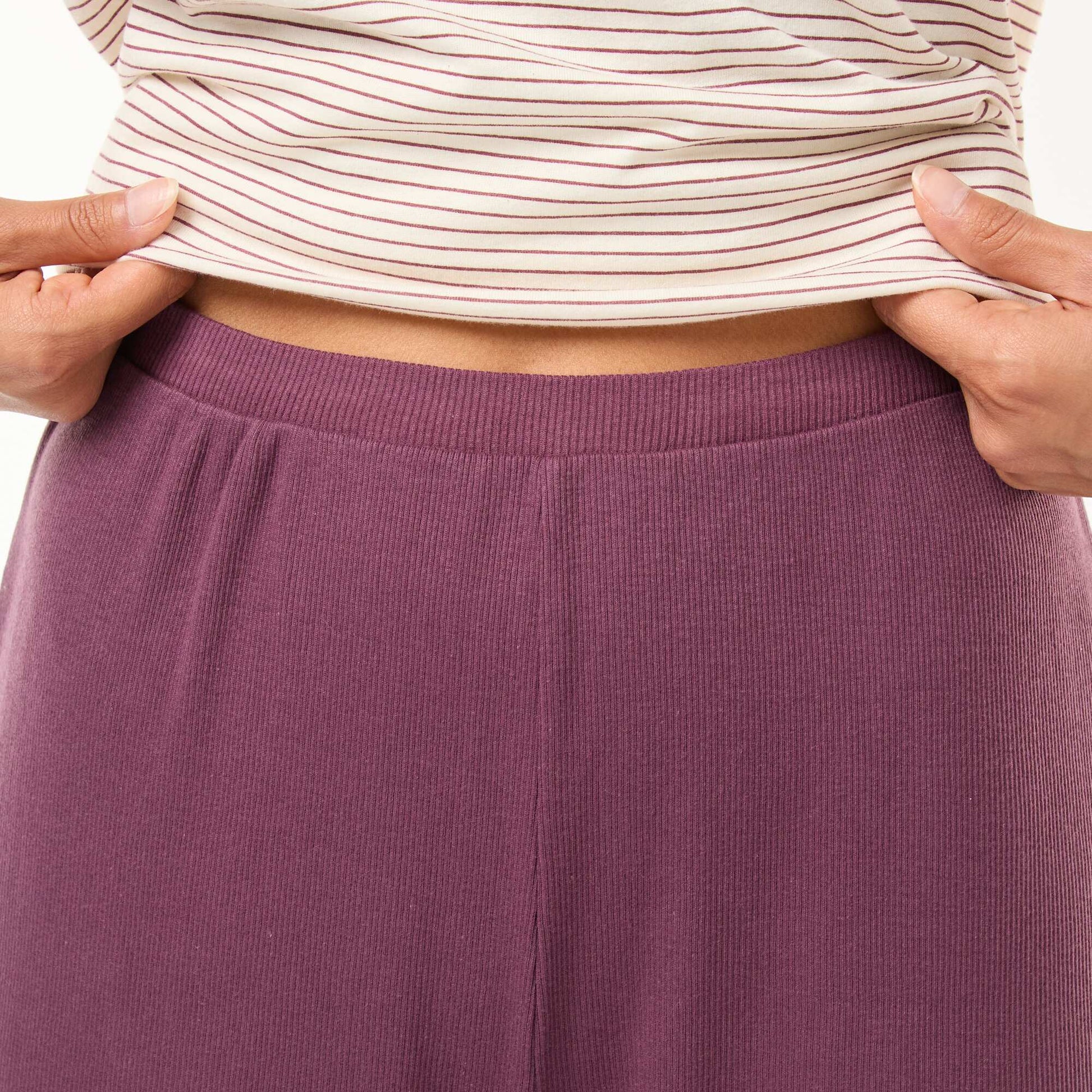 Pantalon côtelé de nuit VIOLET