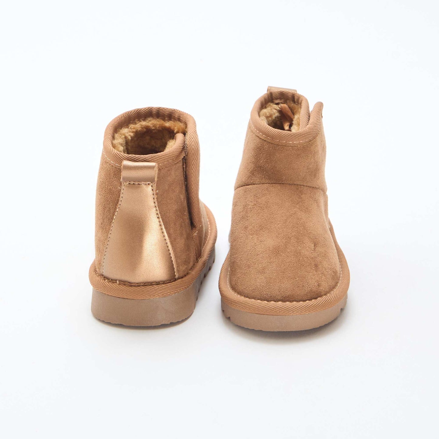 Petites bottes style sudédois en ubuck MARRON