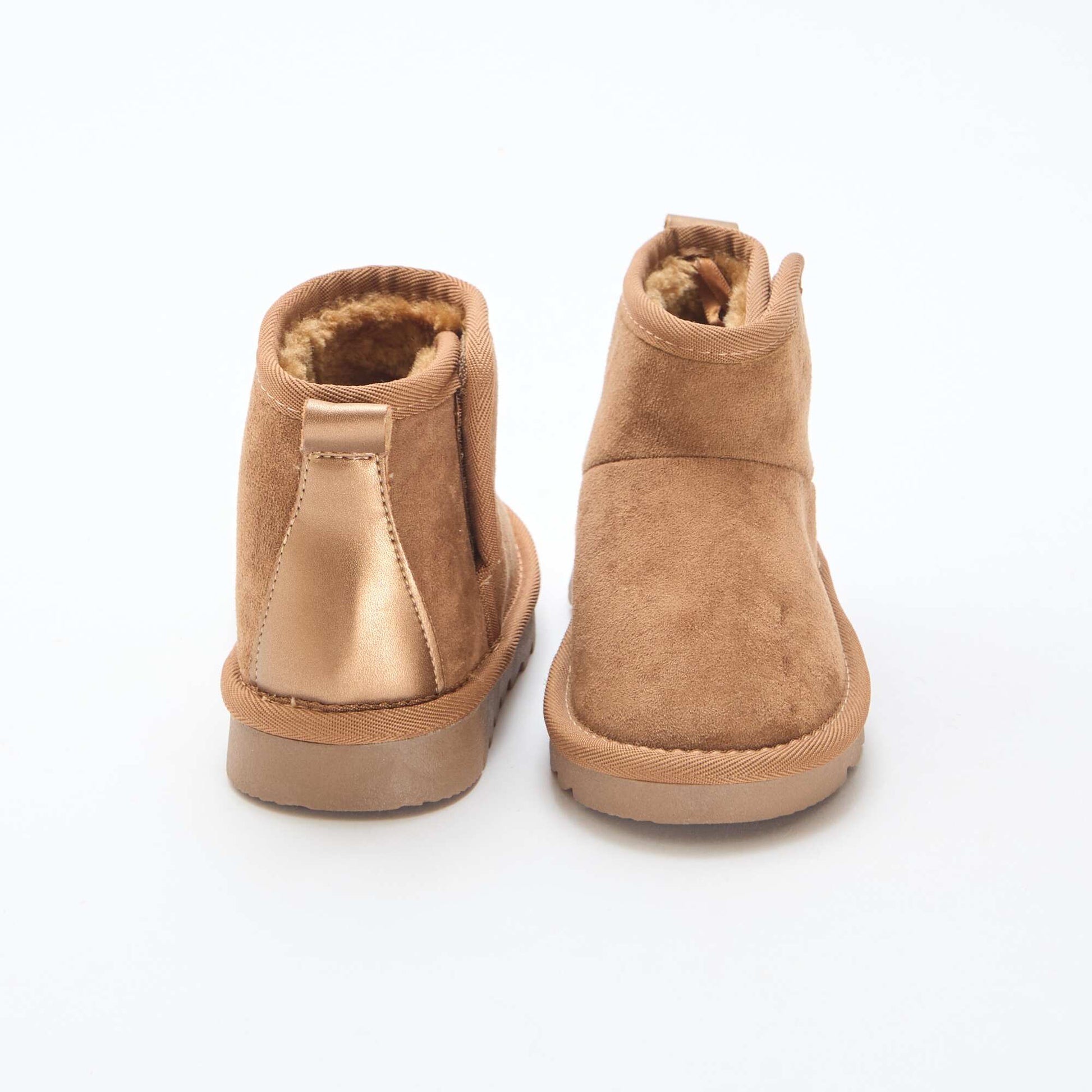 Petites bottes style sudédois en ubuck MARRON