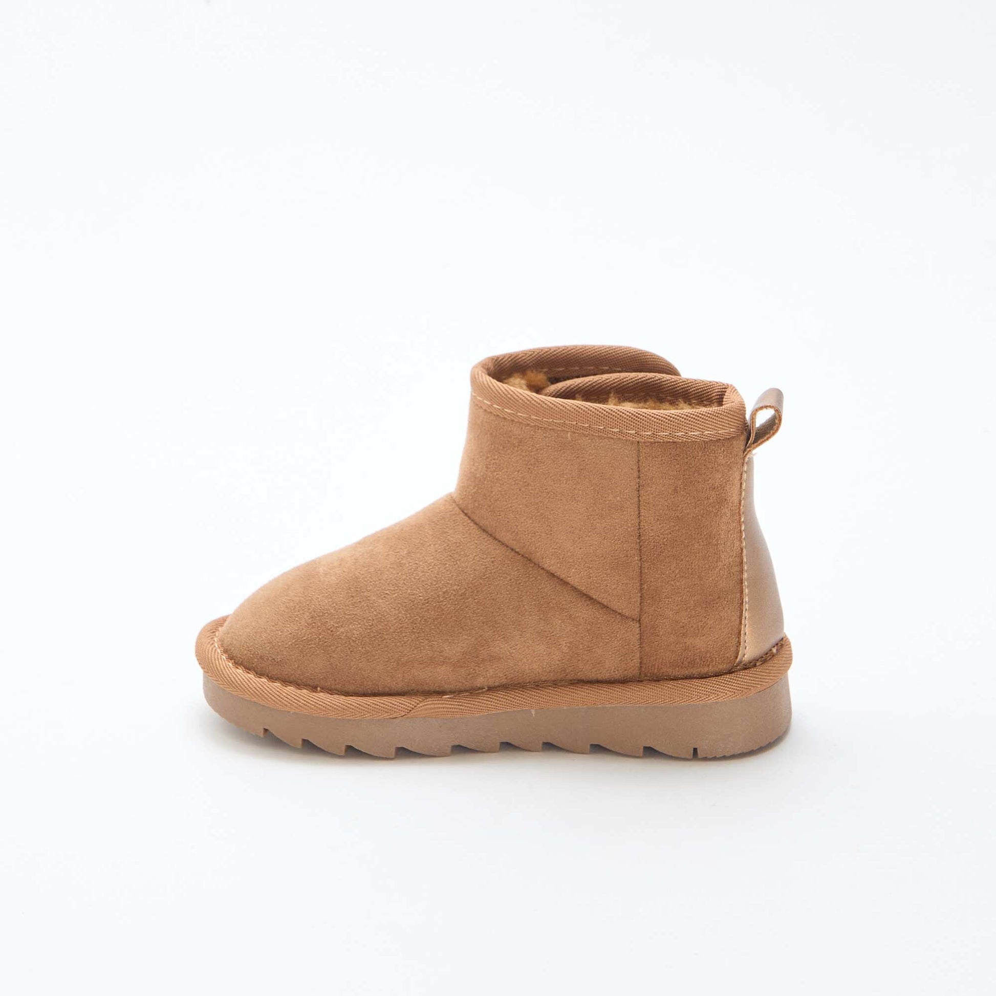 Petites bottes style sudédois en ubuck MARRON