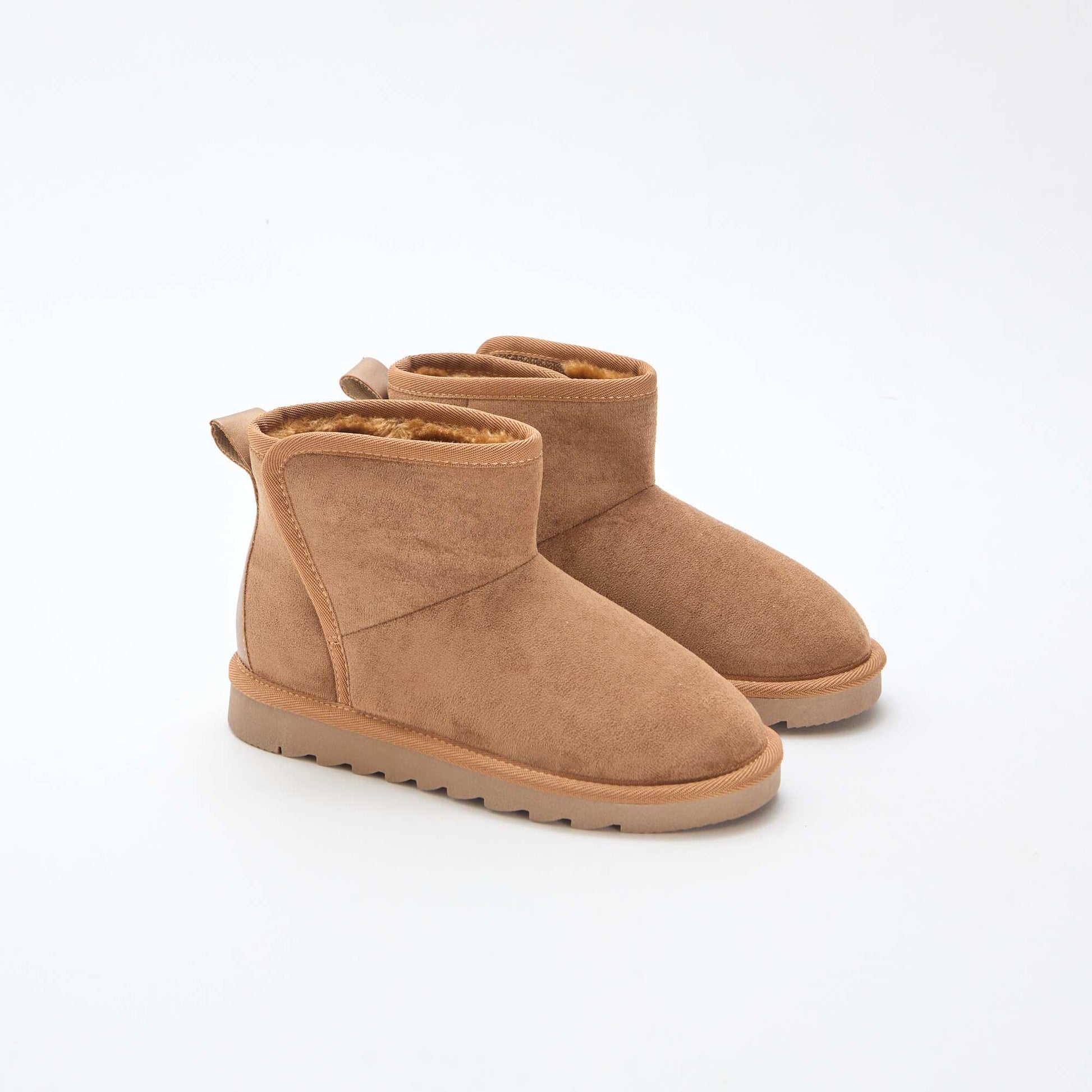 Bottes style sudédois en ubuck MARRON
