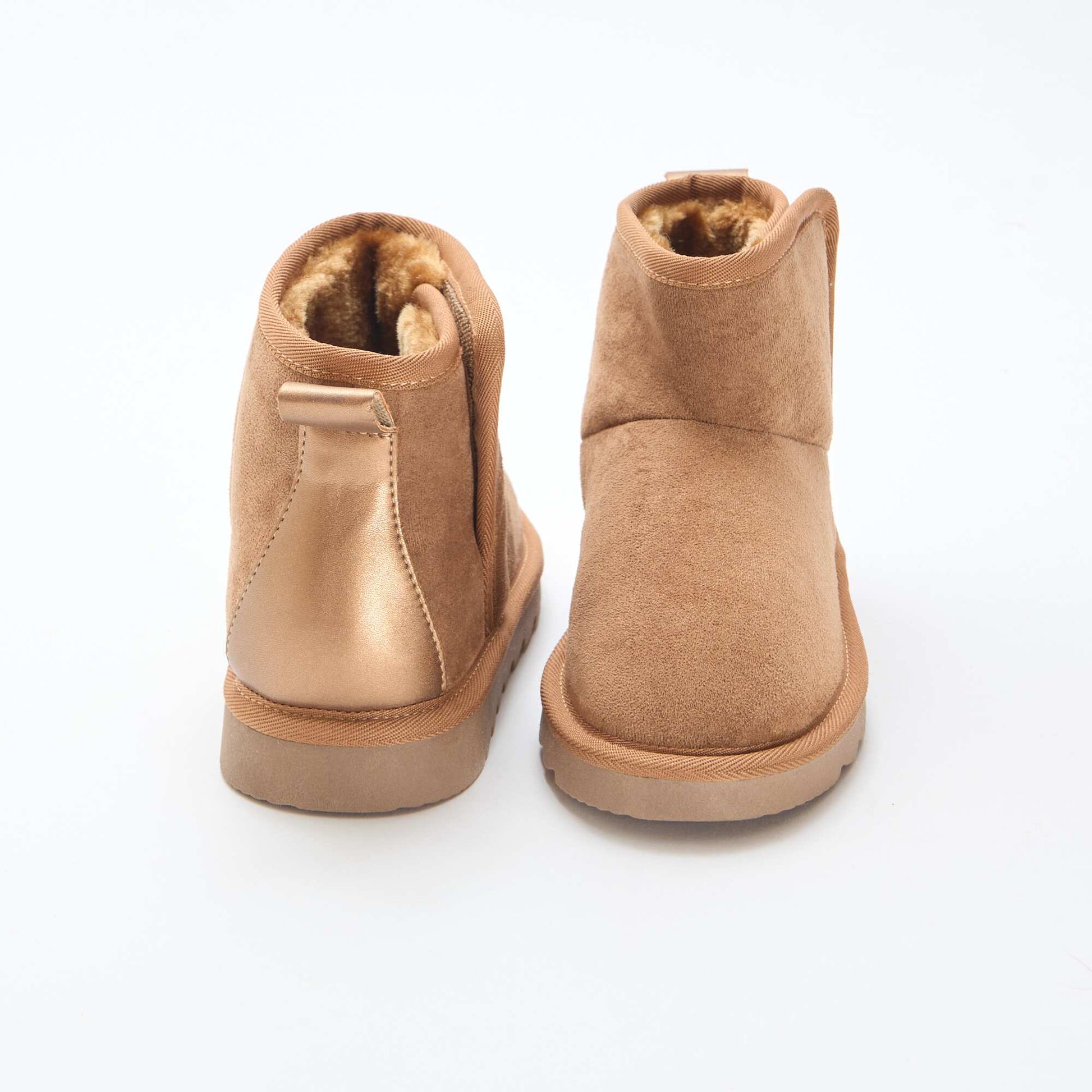Bottes style sudédois en ubuck MARRON
