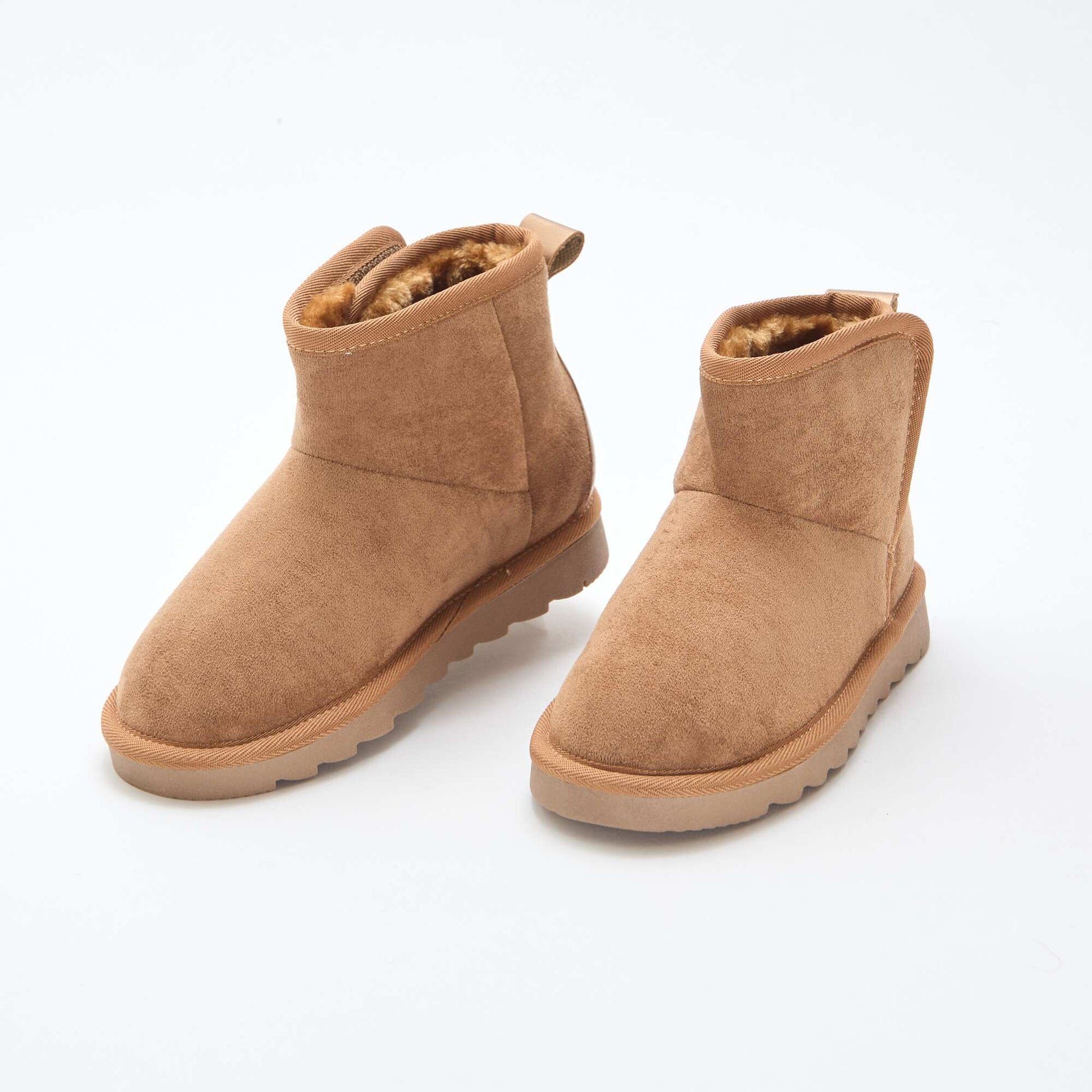 Bottes style sudédois en ubuck MARRON