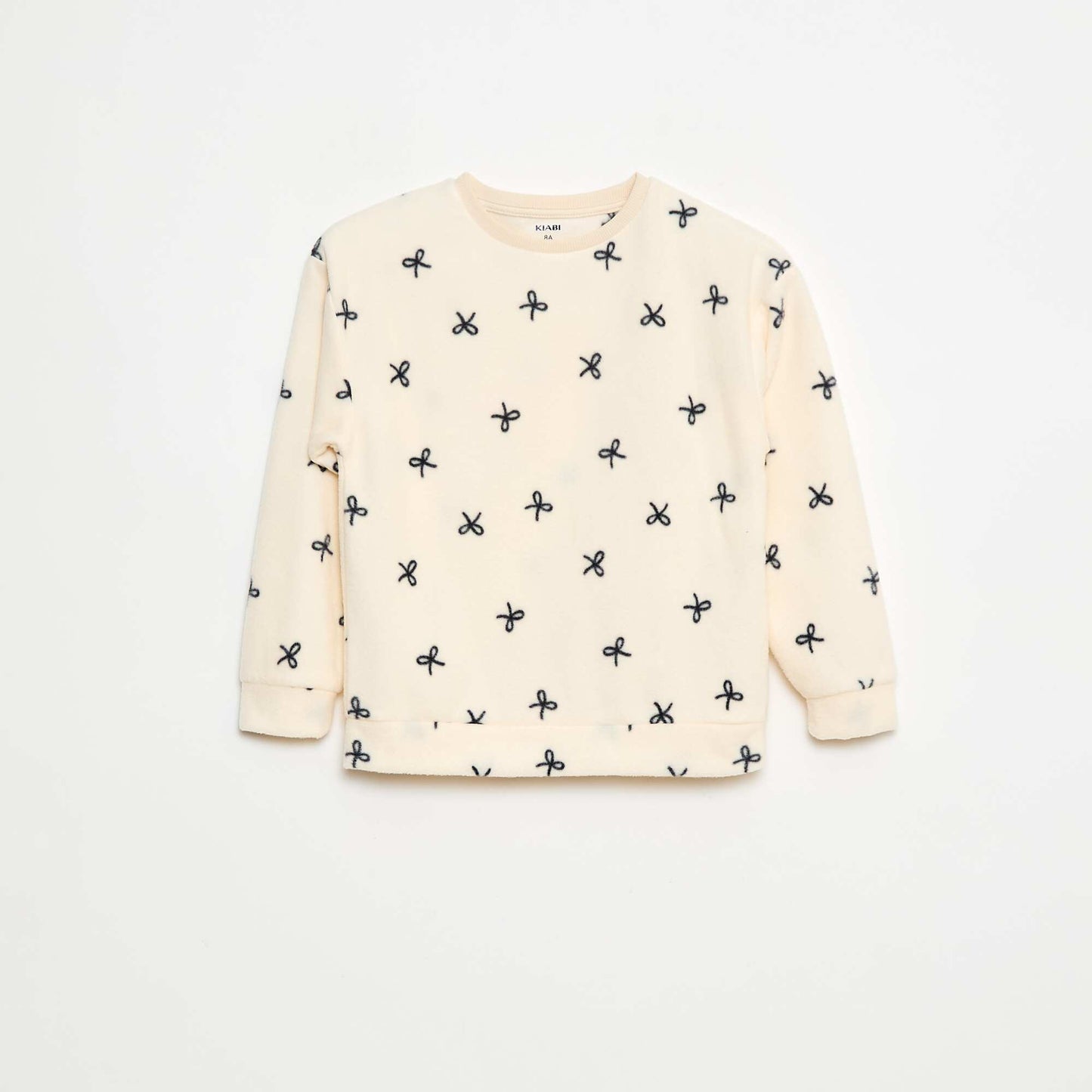 Haut de pyjama à motif BLANC
