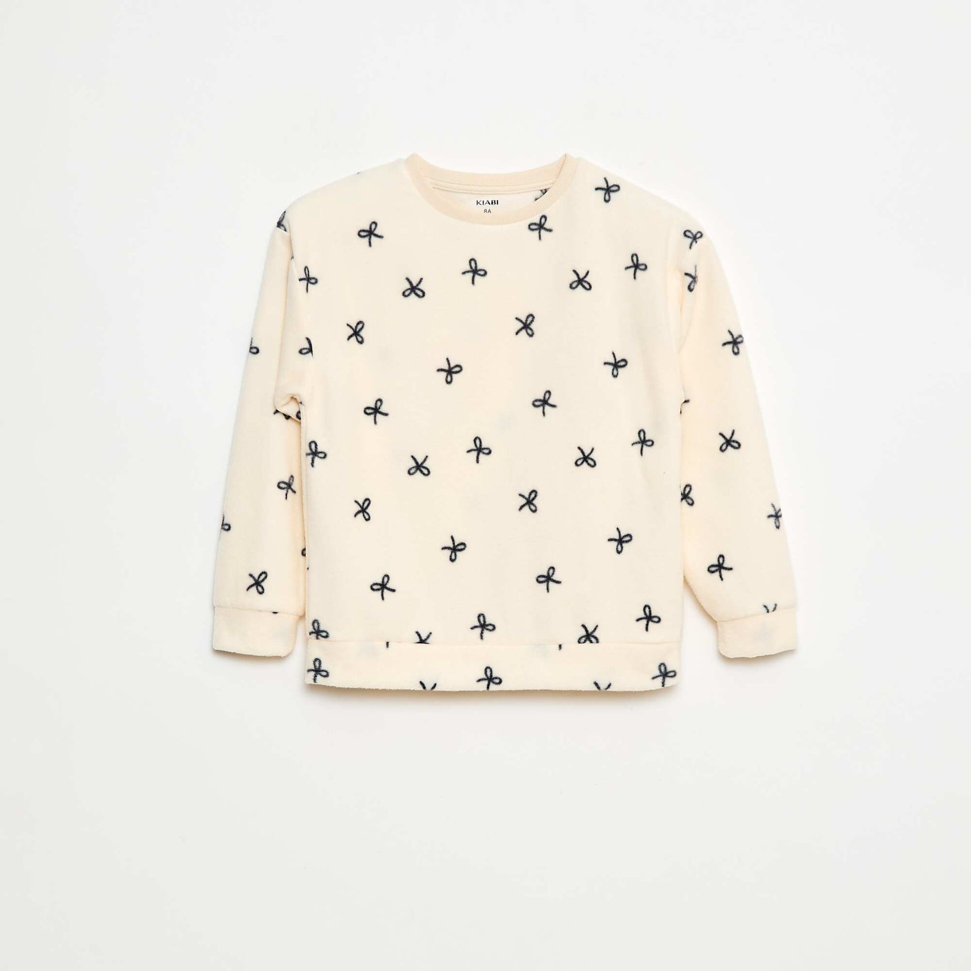 Haut de pyjama à motif BLANC