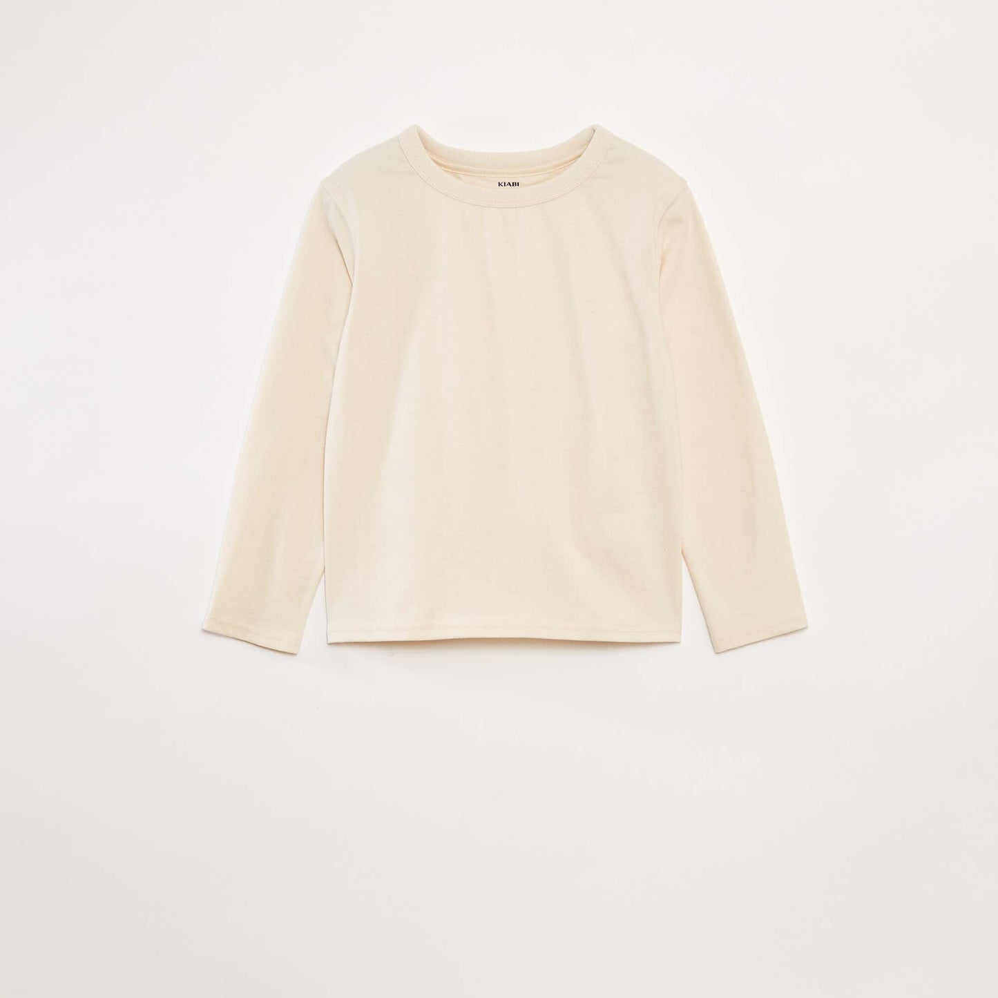 T-shirt manches longues uni BLANC