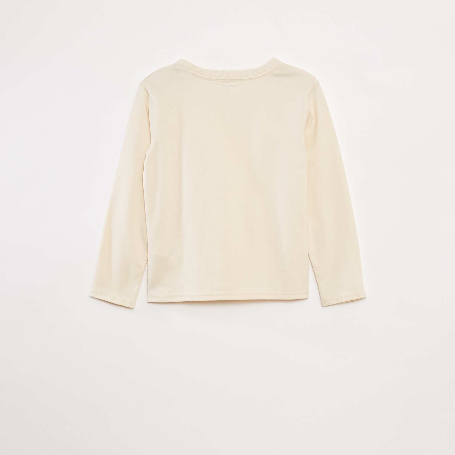 T-shirt manches longues uni BLANC