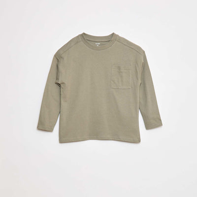T-shirt loose uni VERT