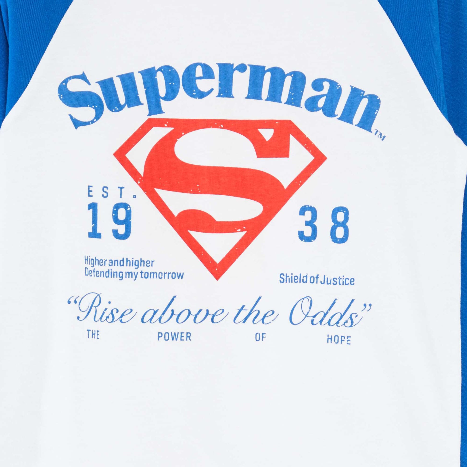 Ensemble pyjama long 'Superman' 'DC Comics' - 2 pièces BLEU