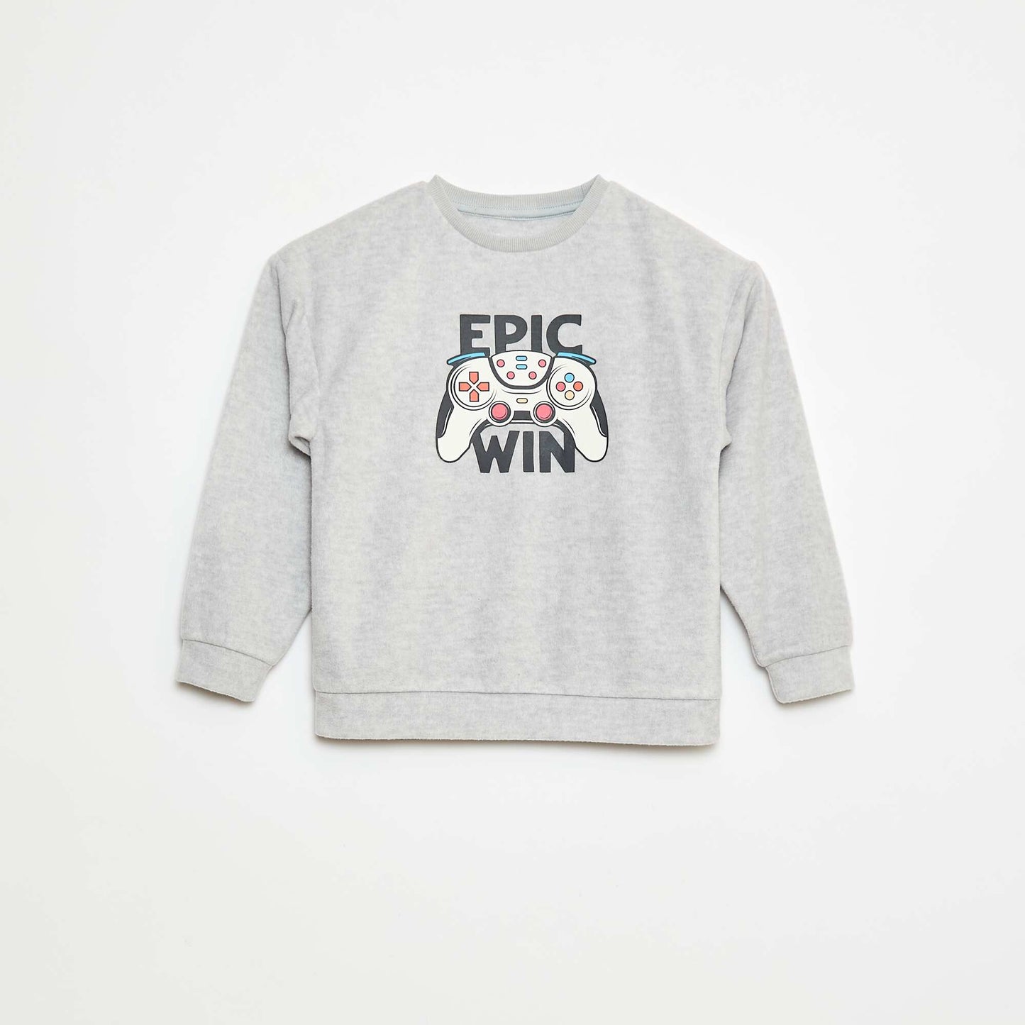 Pyjama polaire imprimé GRIS