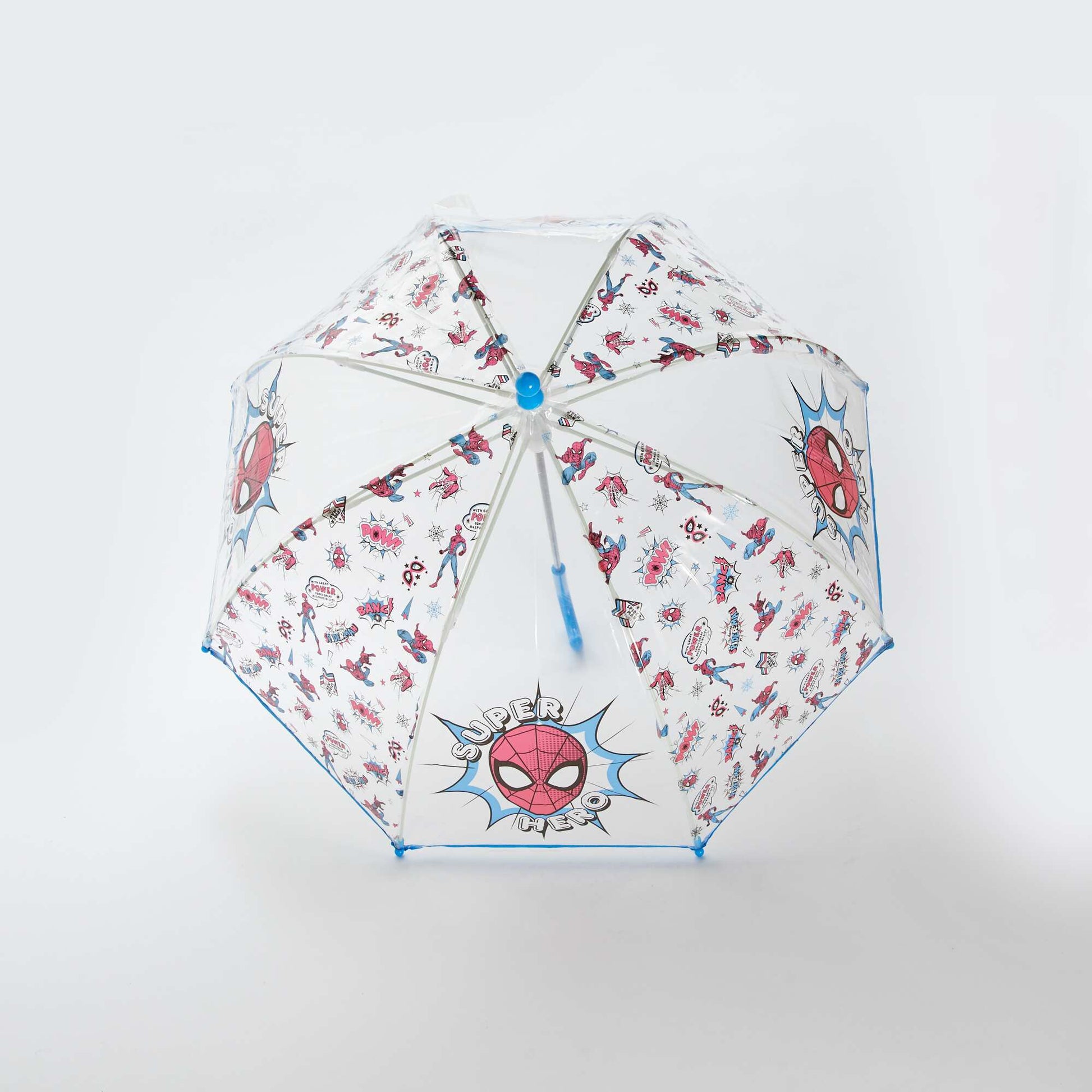 Parapluie transparent 'Spiderman' ROUGE