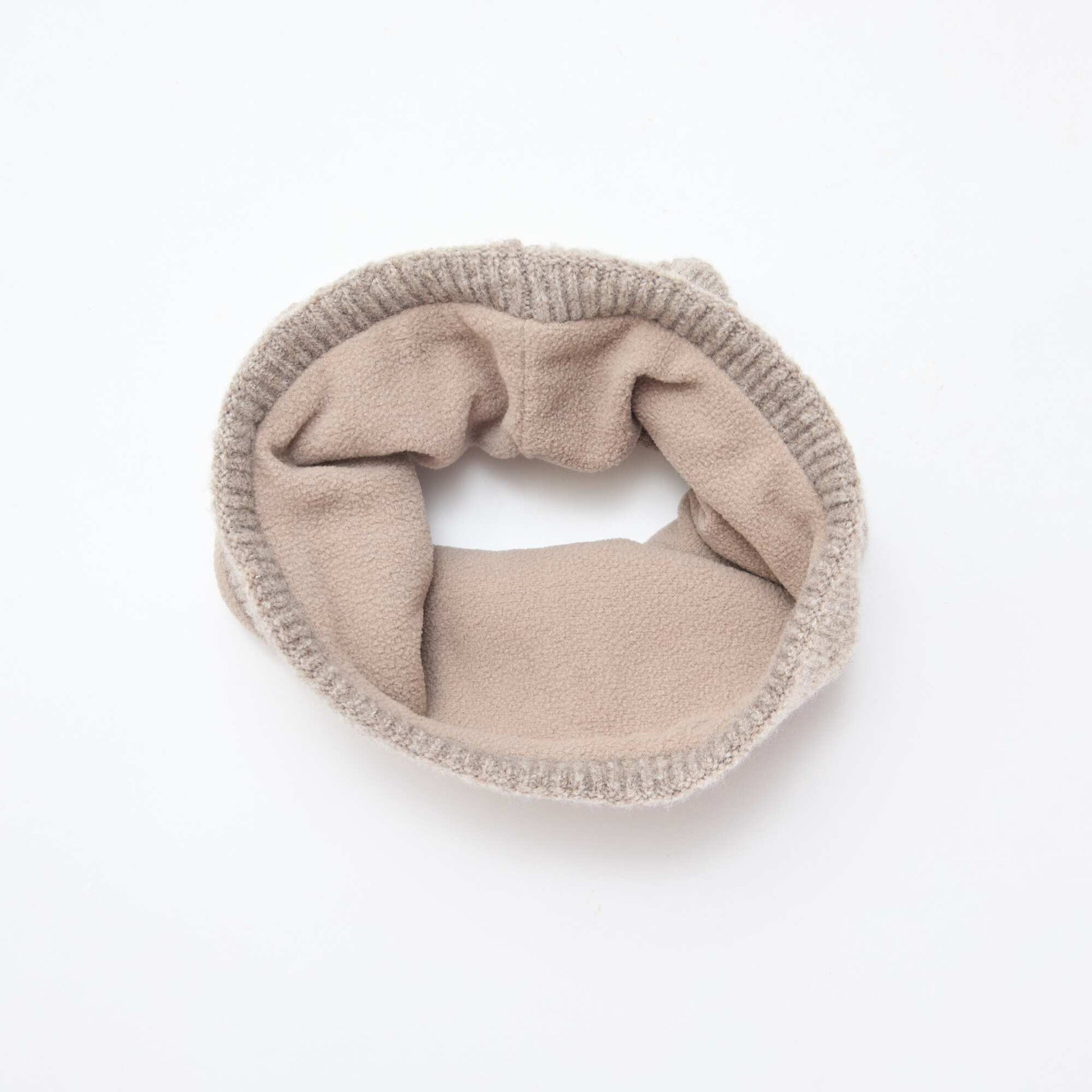 Snood en maille uni BEIGE
