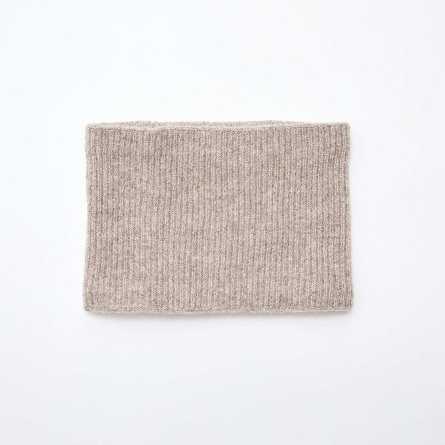 Snood en maille uni BEIGE