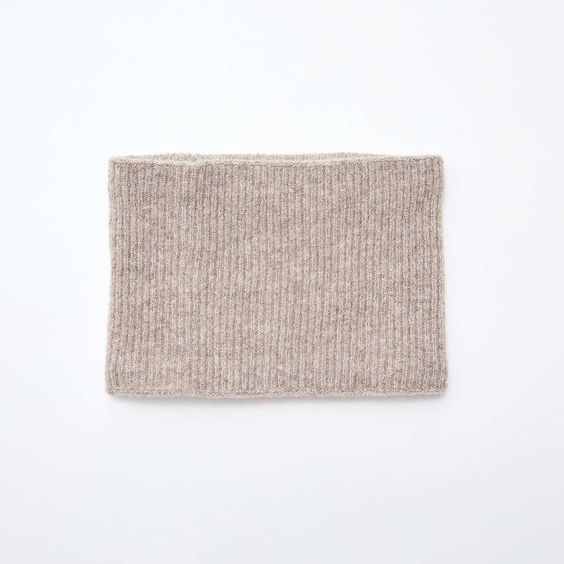 Snood en maille uni BEIGE