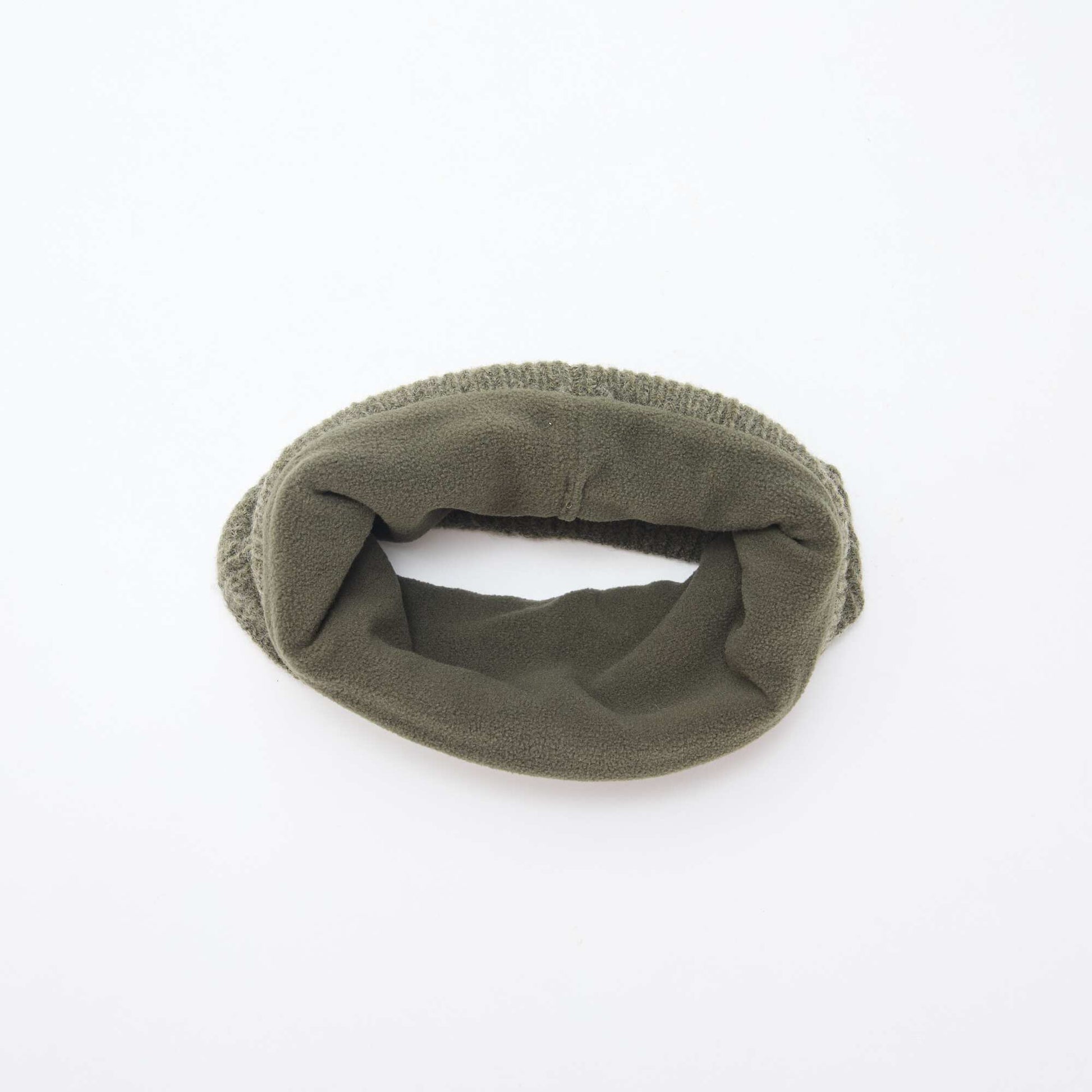 Snood en maille uni VERT