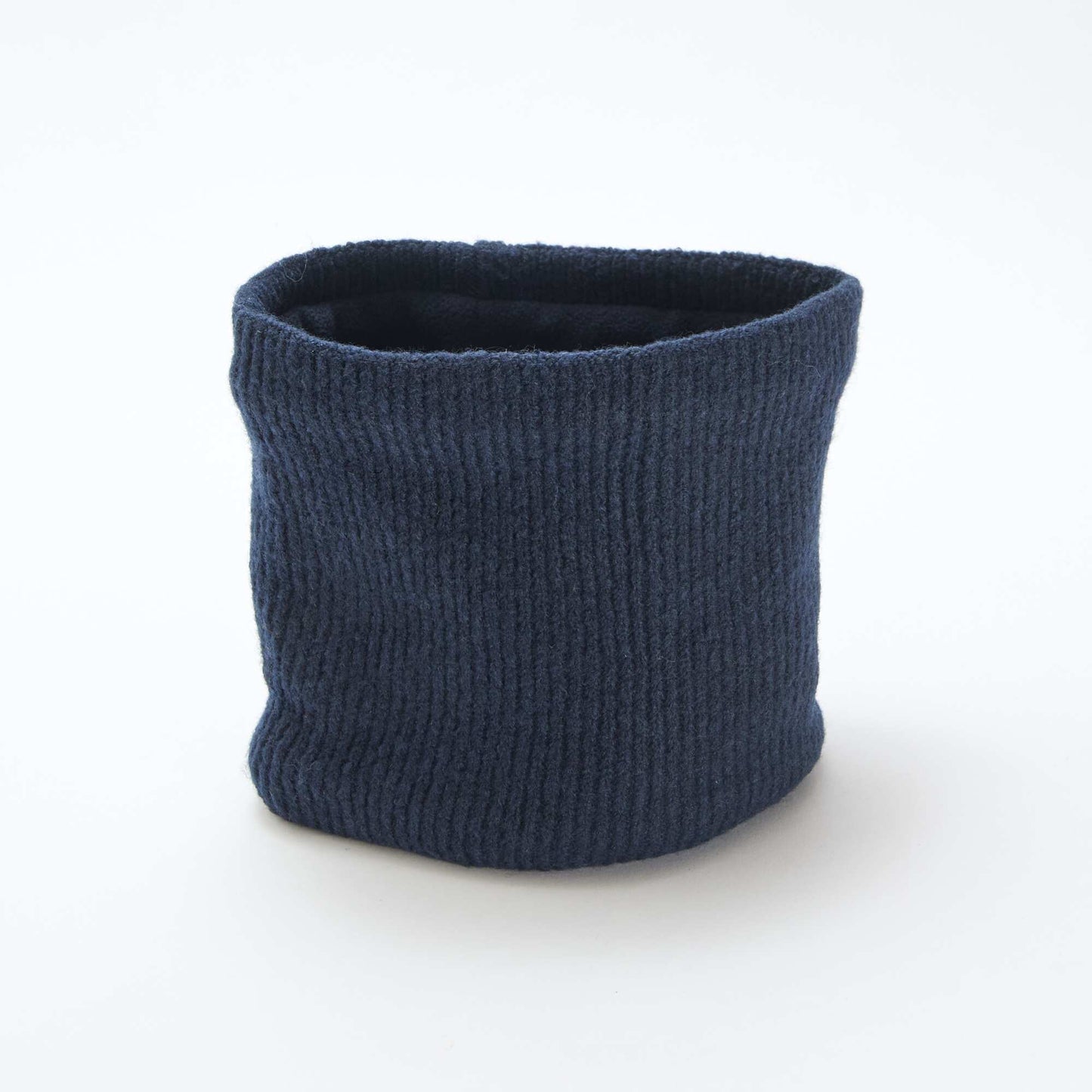 Snood en maille uni BLEU