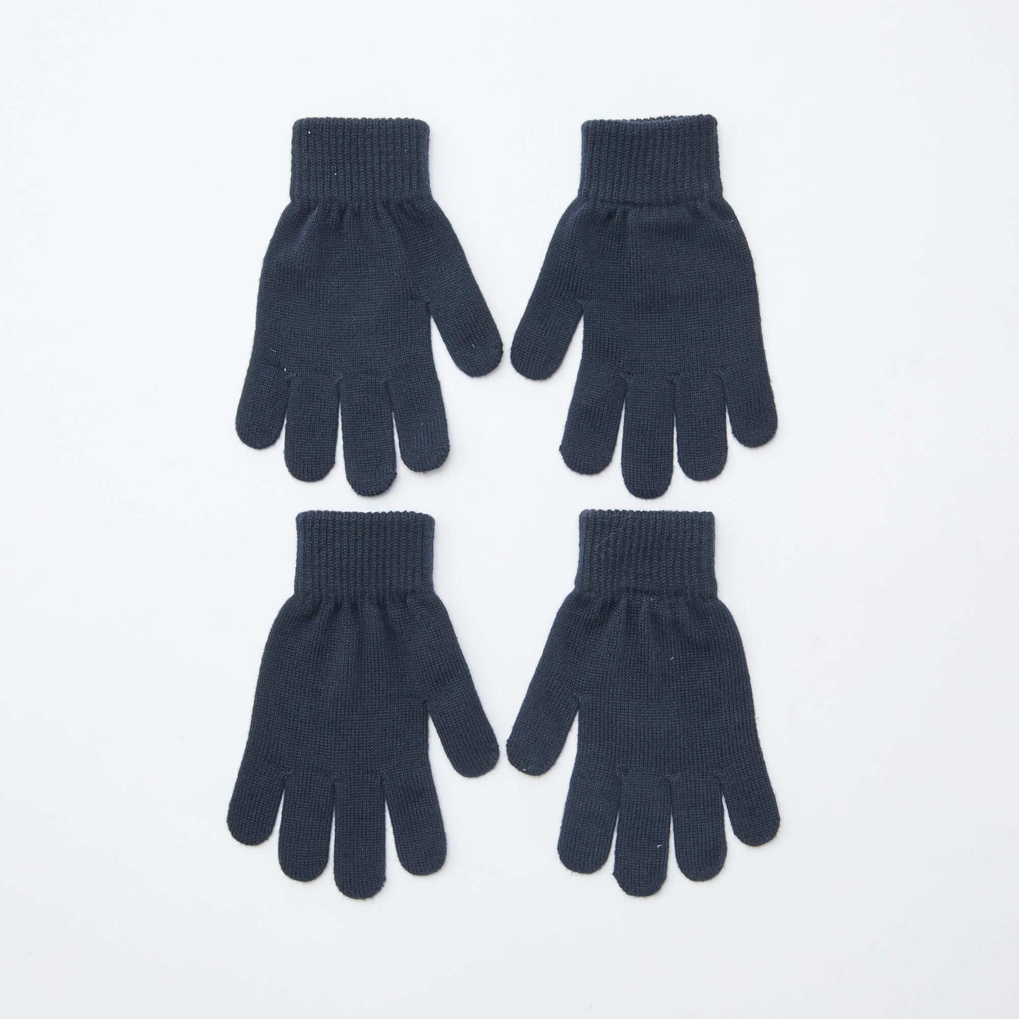 Lot de 2 paires de gants en maille BLEU