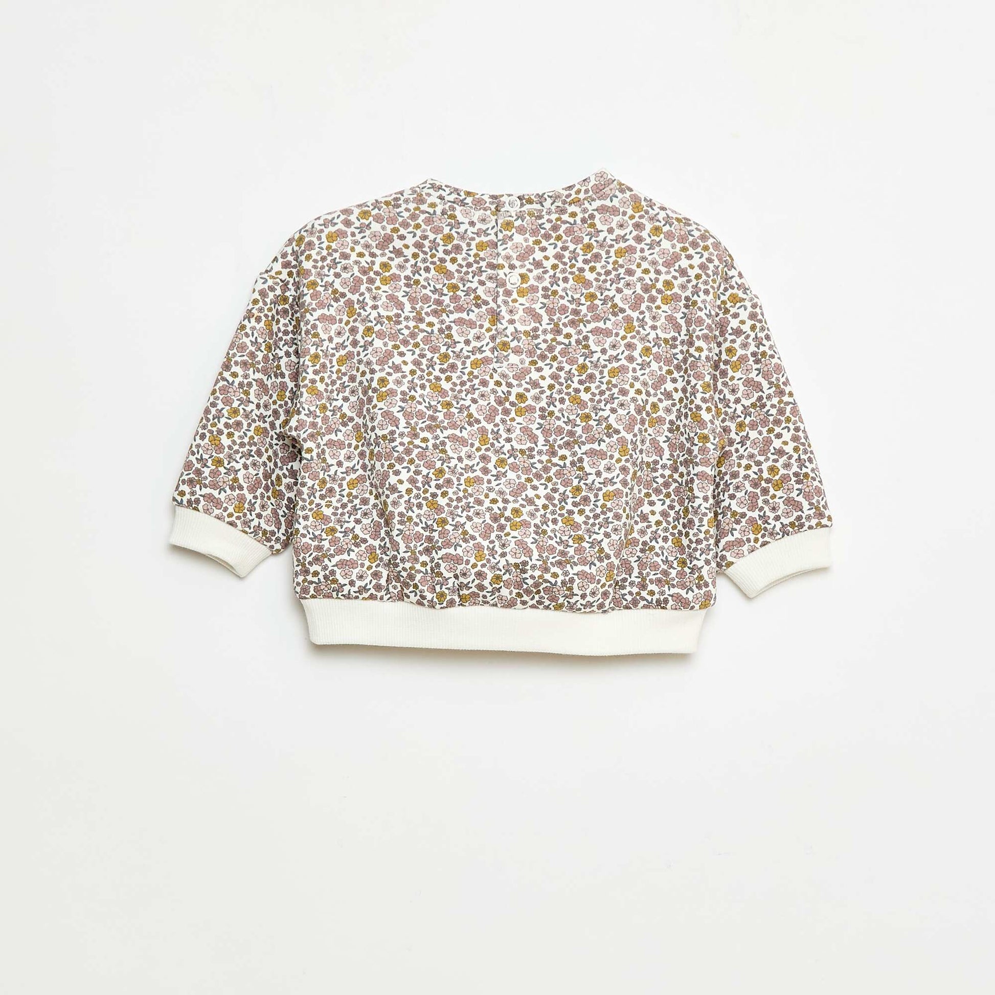 Pull polaire à motif BLANC