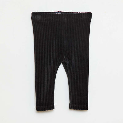 Pantalon legging en velours NOIR