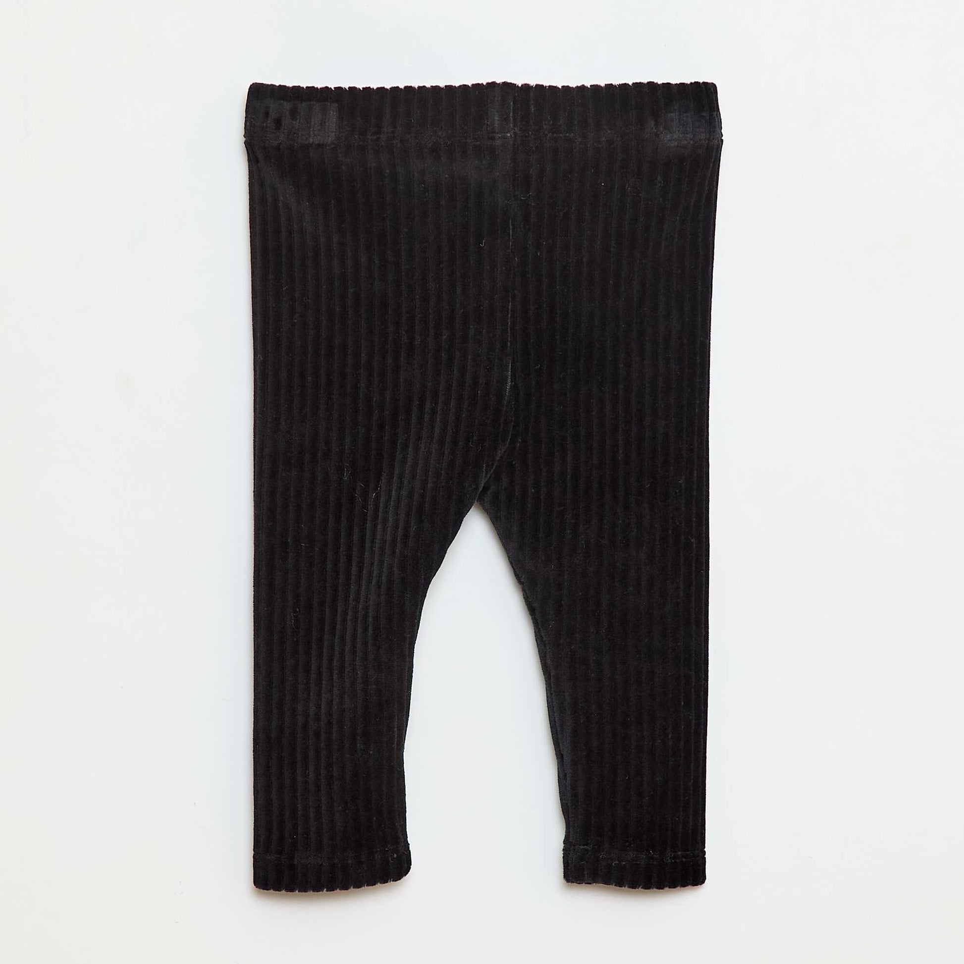 Pantalon legging en velours NOIR