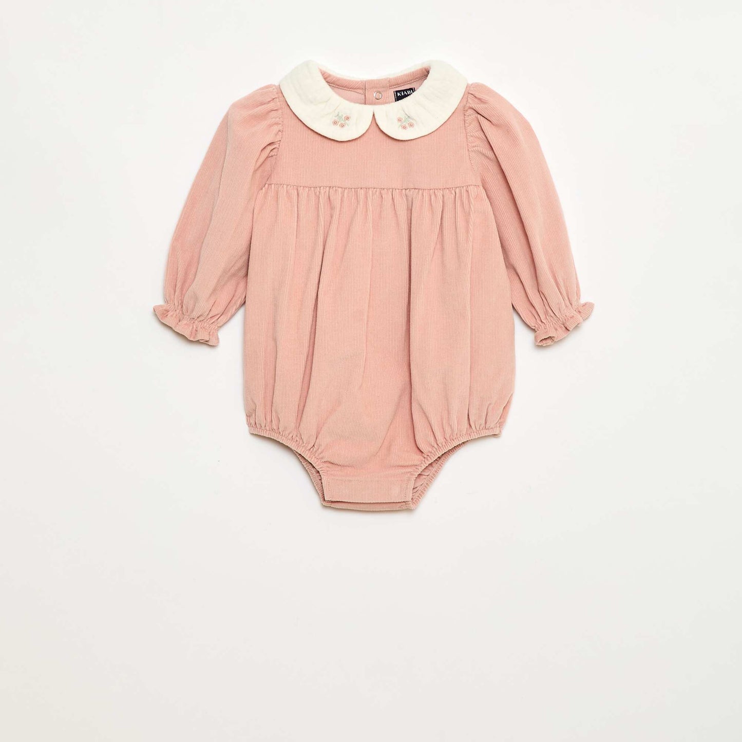 Barboteuse en velours ROSE