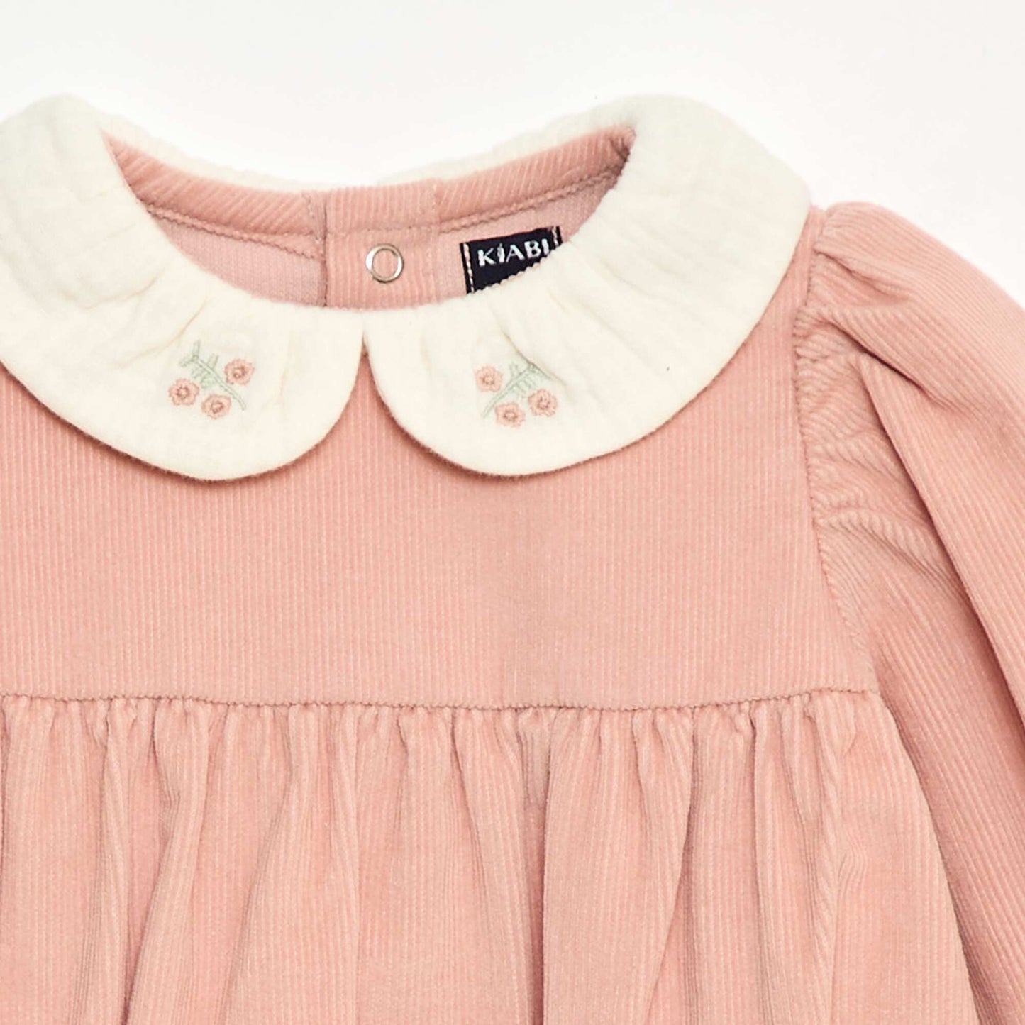Barboteuse en velours ROSE