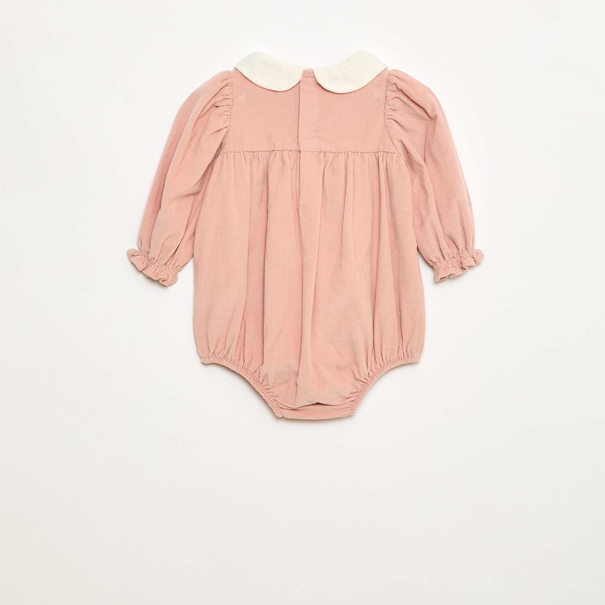 Barboteuse en velours ROSE