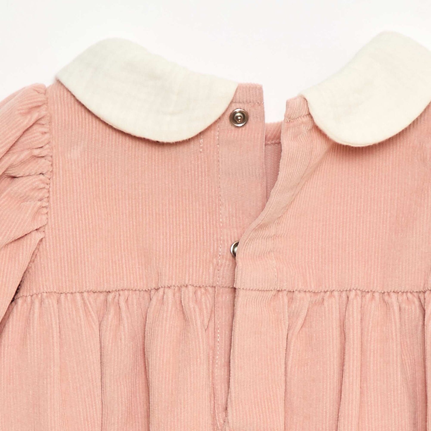 Barboteuse en velours ROSE