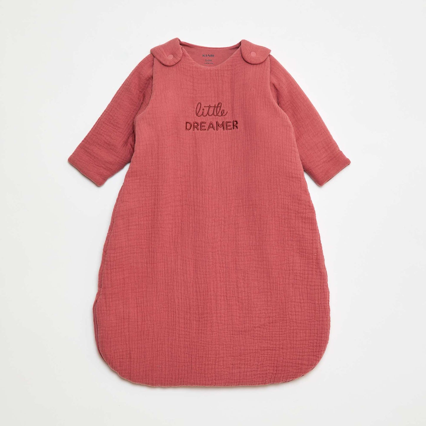 Gigoteuse en gaze de coton manches amovibles TOG 2 5 ROSE