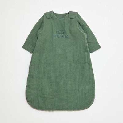 Gigoteuse en gaze de coton manches amovibles TOG 2 5 VERT