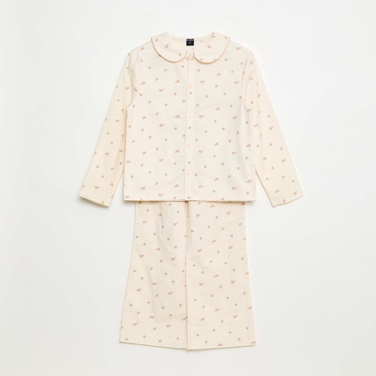 Ensemble de pyjama en flanelle de coton ROSE