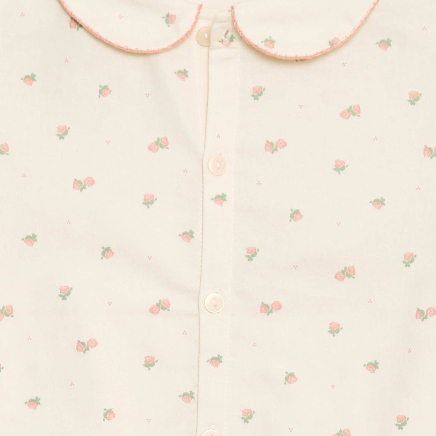Ensemble de pyjama en flanelle de coton ROSE