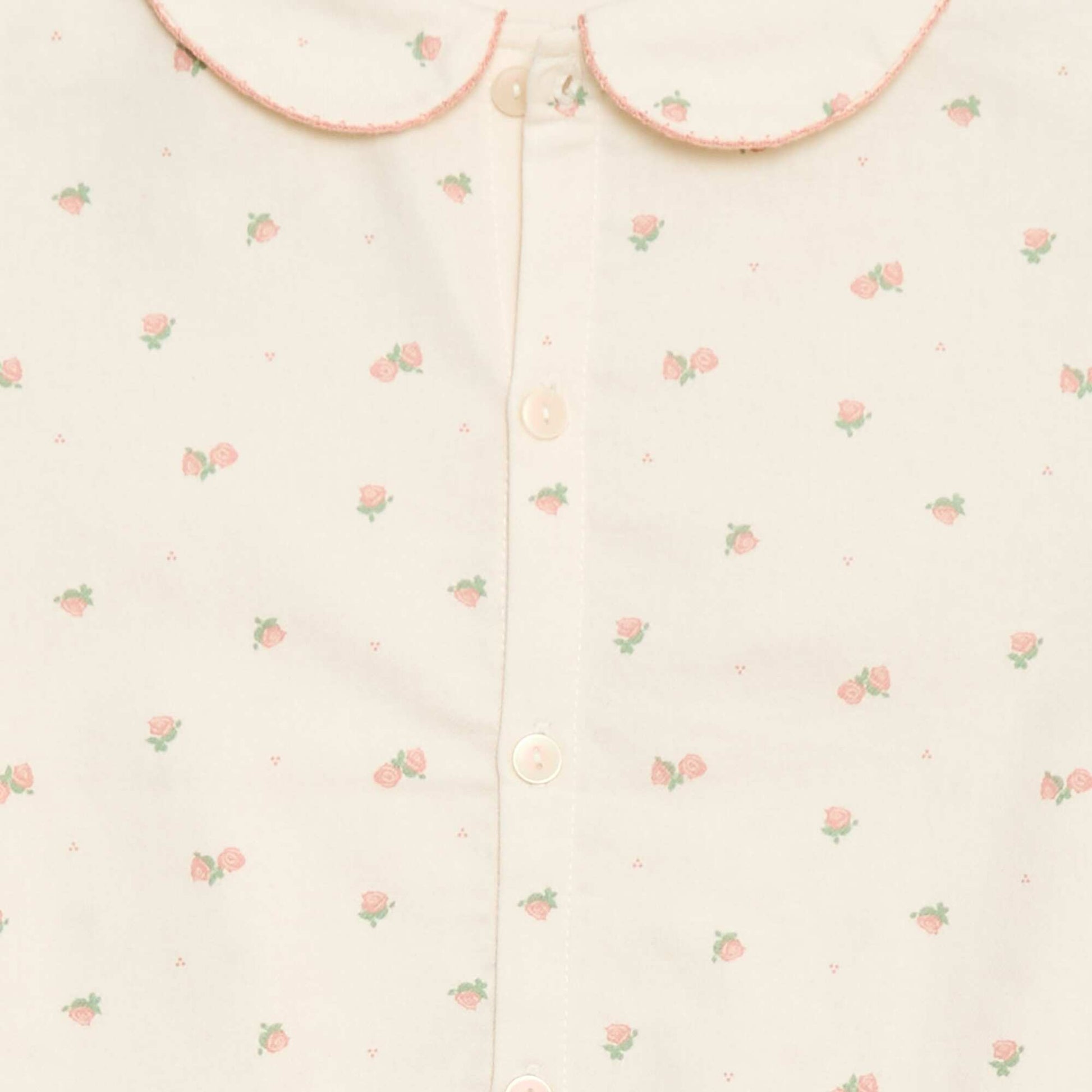 Ensemble de pyjama en flanelle de coton ROSE
