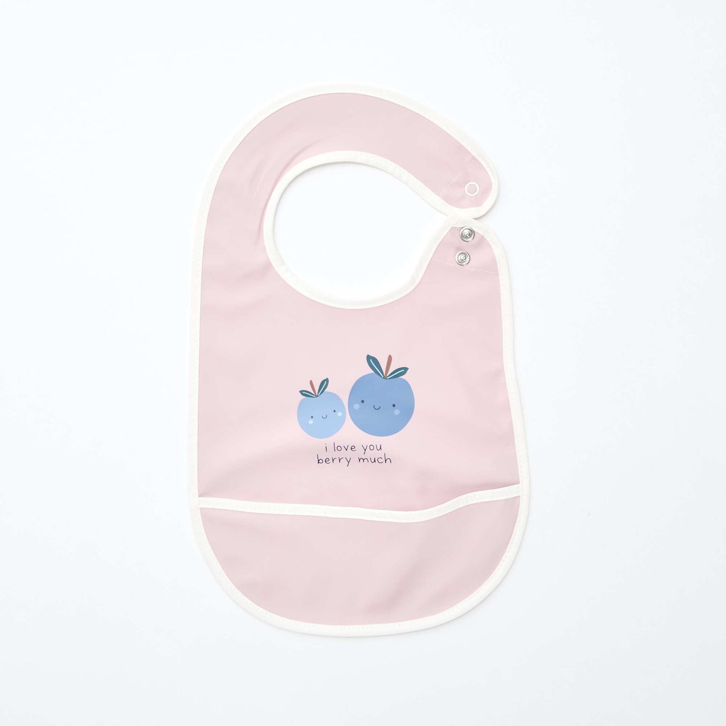 Lot de 2 bavoirs imperméables avec imprimé ROSE/BLEU