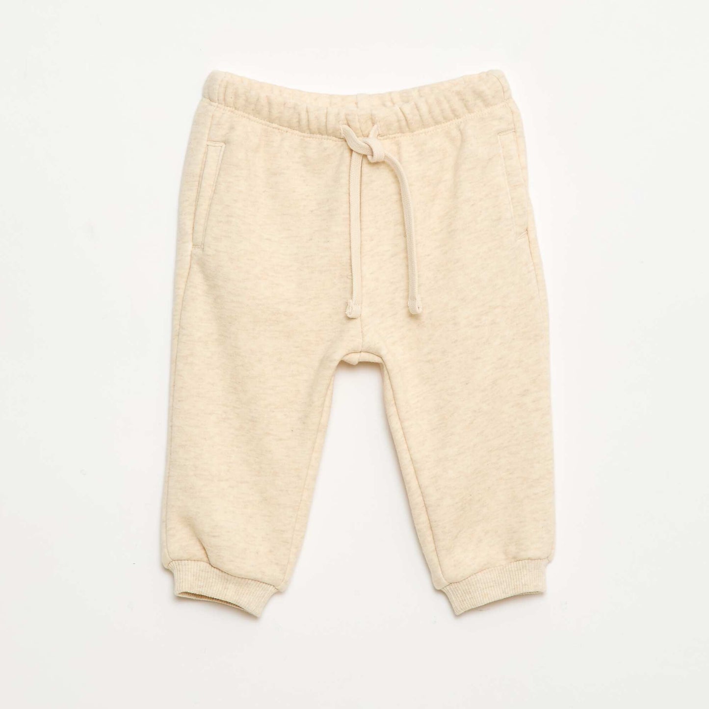 Jogging en molleton BEIGE