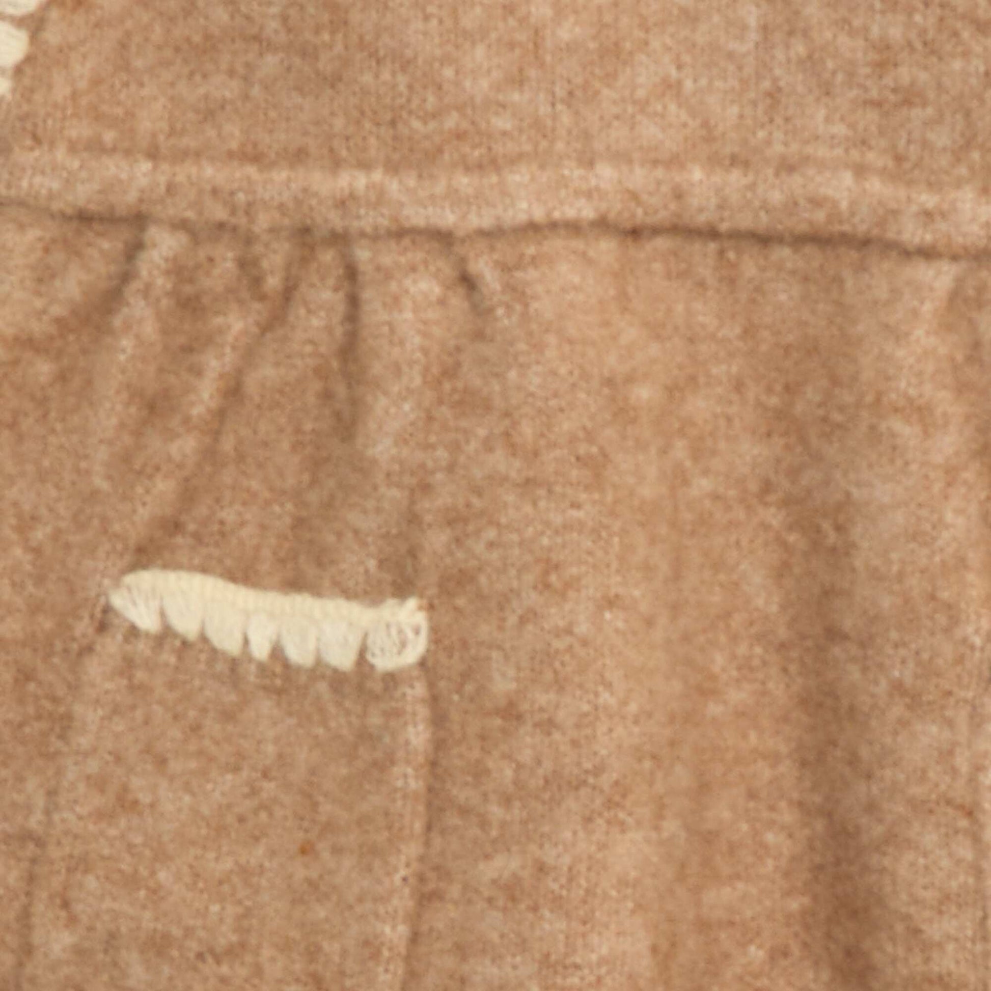 Robe sans manches en maille tricot avec 2 poches BEIGE