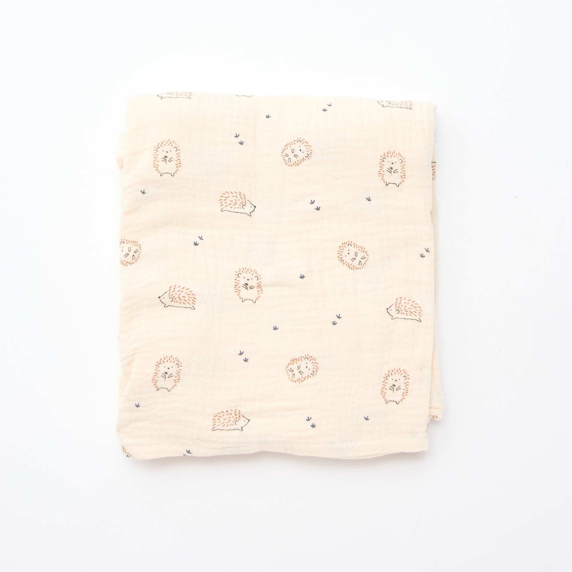 Lot de 3 langes en gaze de coton BLANC