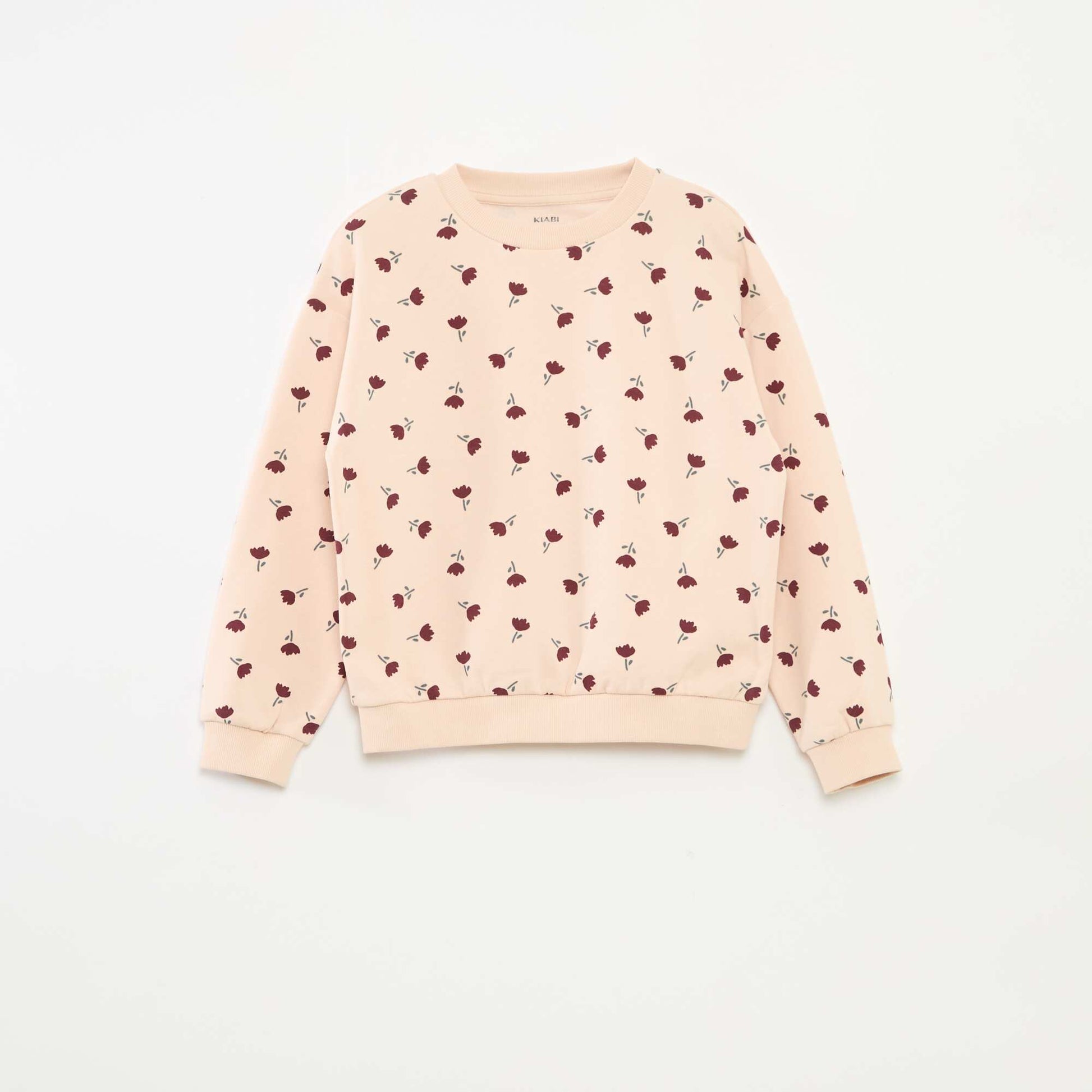 Sweat à manches longues avec imprimé ROSE