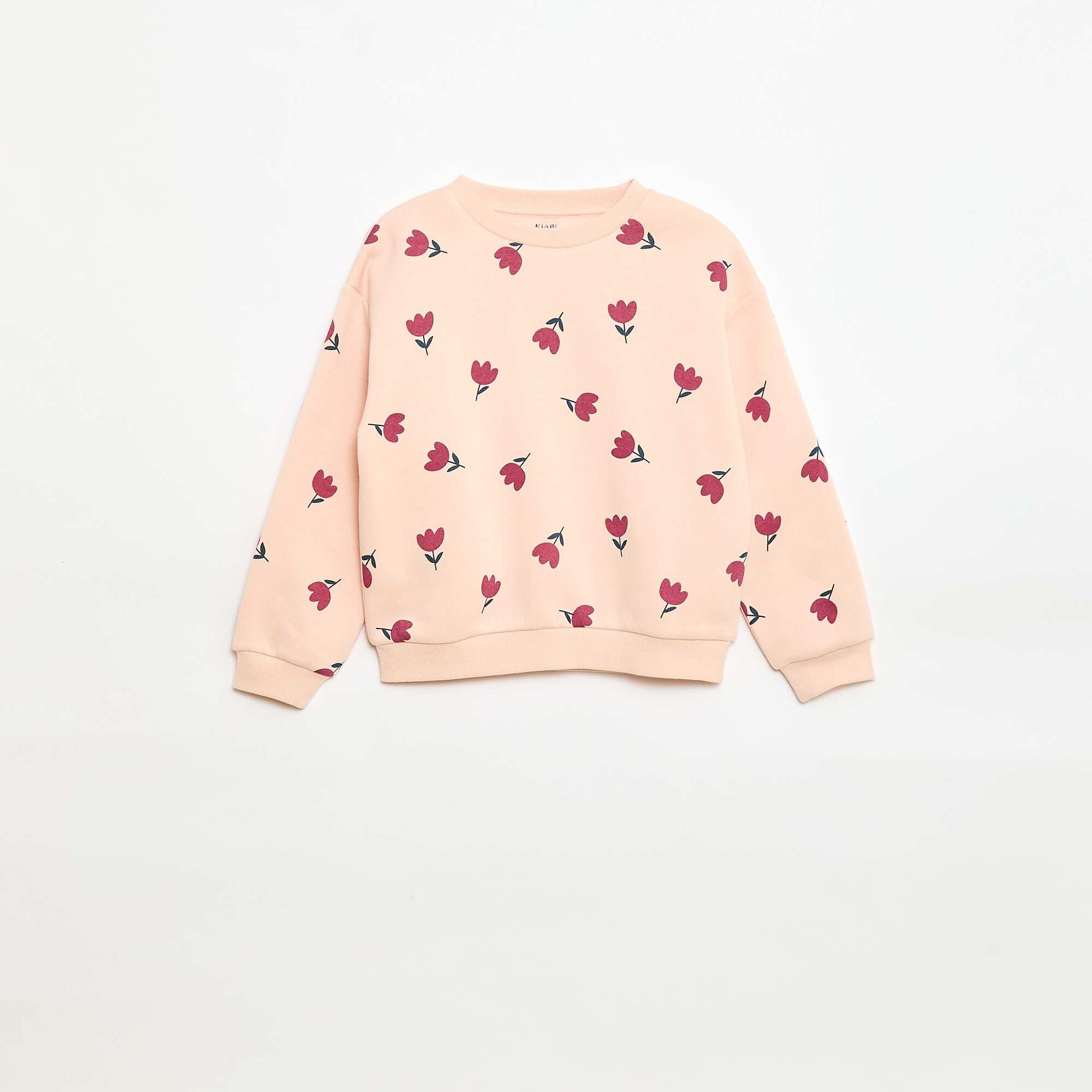 Sweat à manches longues avec imprimé ROSE