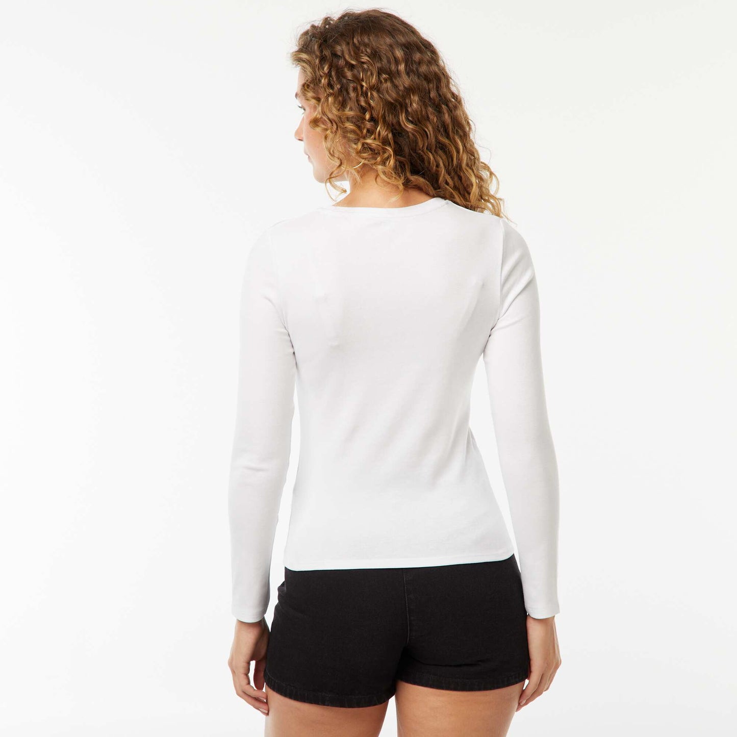T-shirt à manches longues BLANC