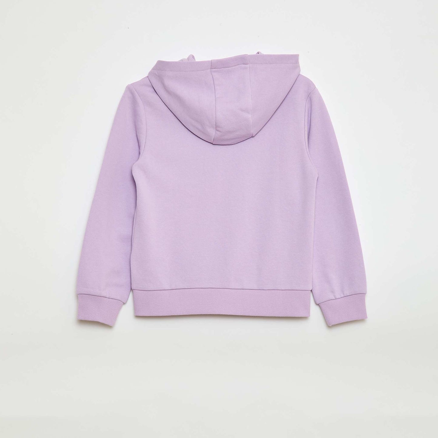 Sweat uni zippé à capuche VIOLET