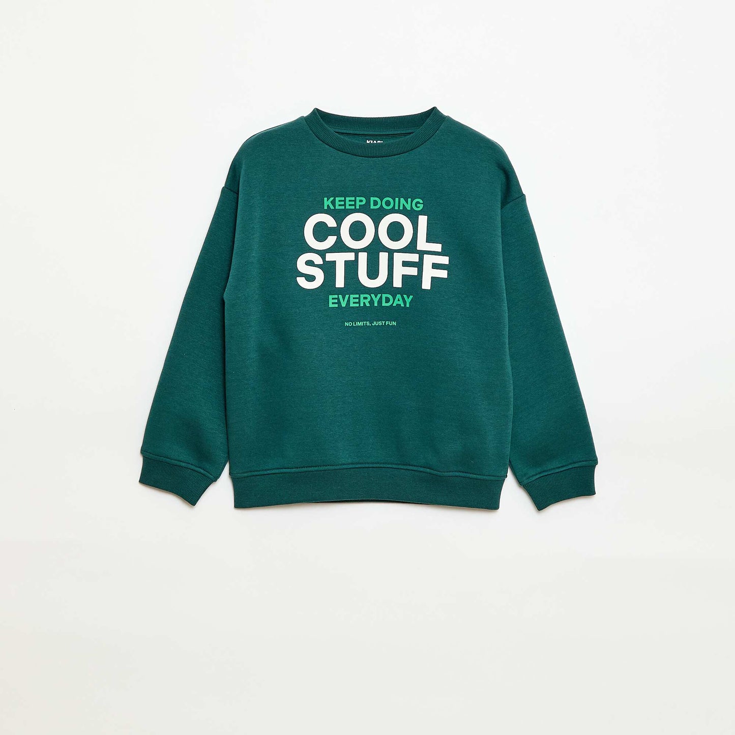 Sweat loose avec imprimé VERT