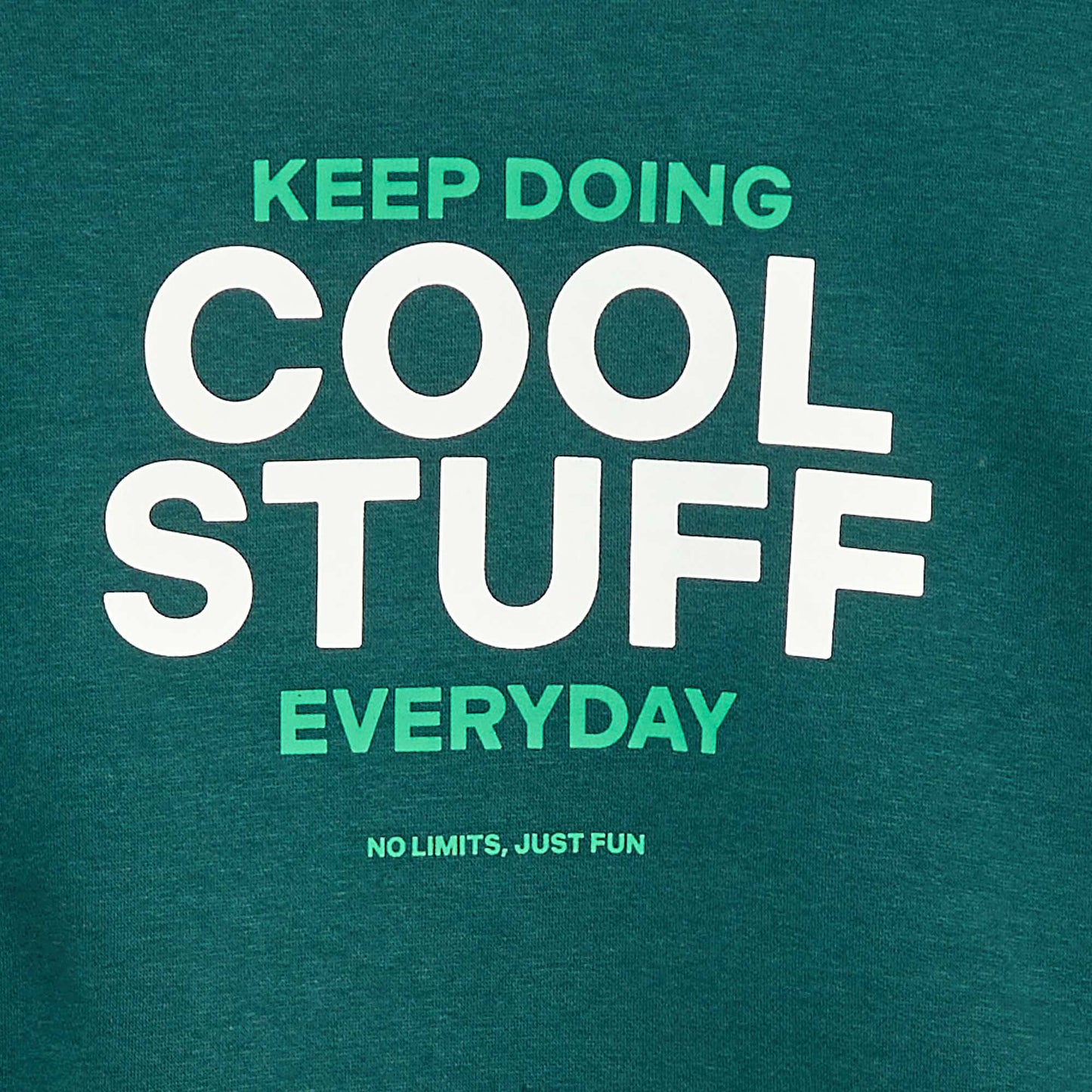 Sweat loose avec imprimé VERT