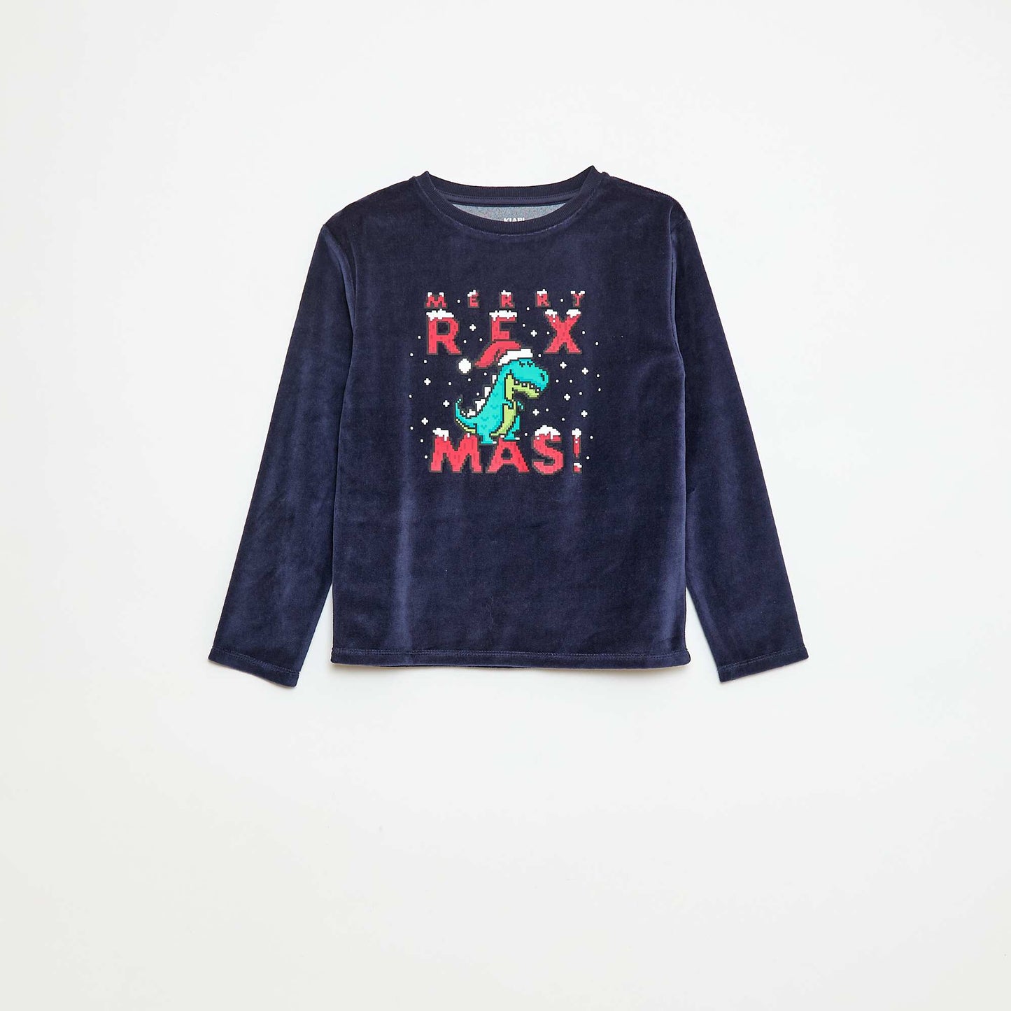Ensemble de pyjama Noël avec bonnet BLEU