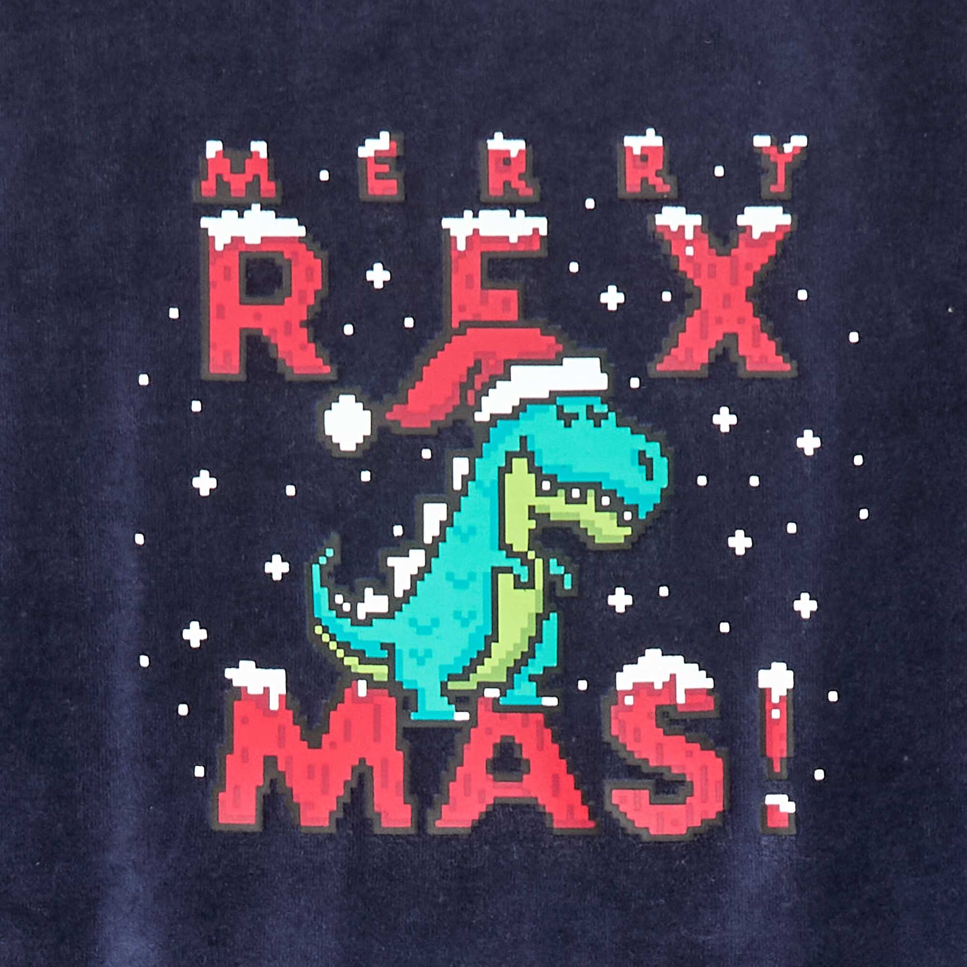 Ensemble de pyjama Noël avec bonnet BLEU