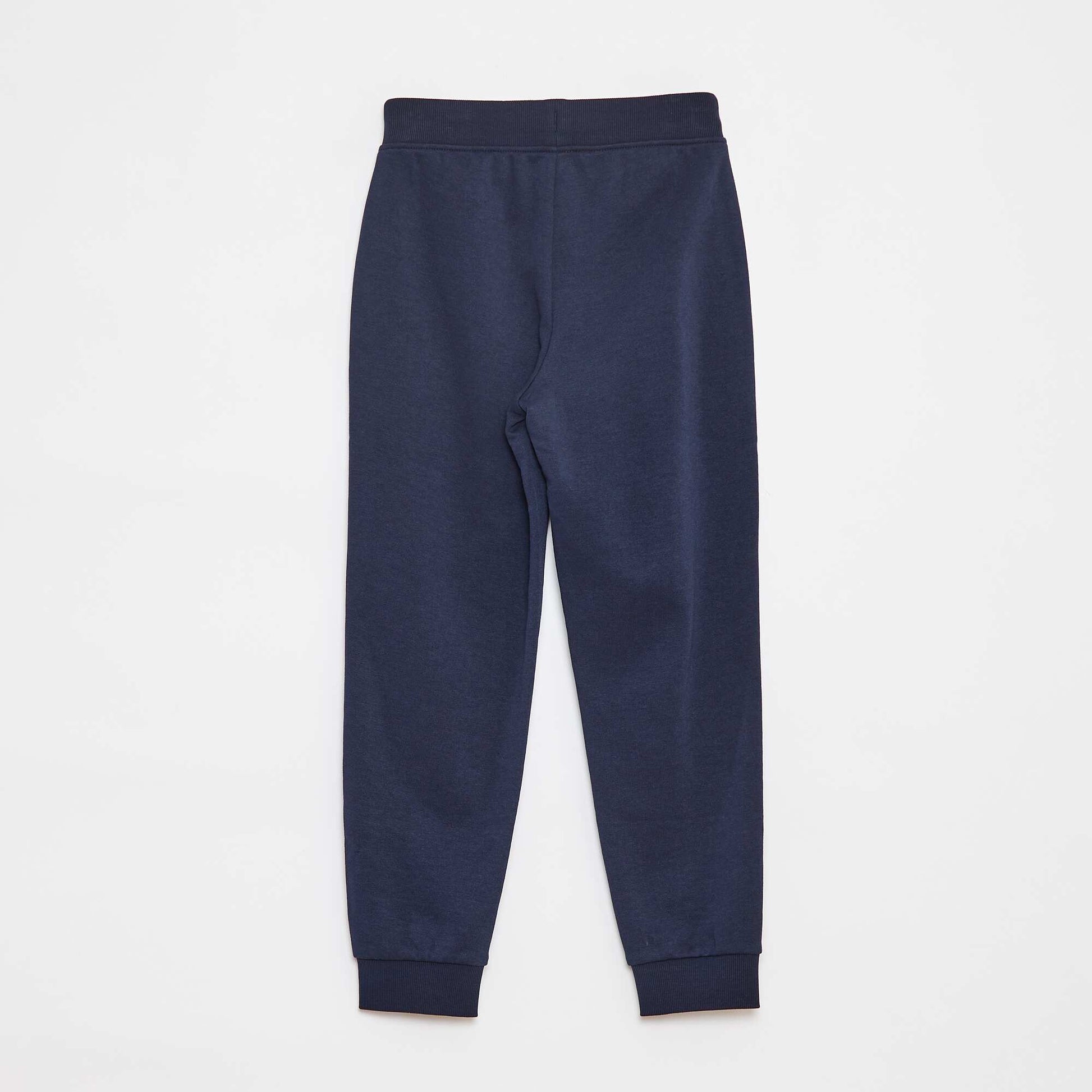 Jogging uni avec taille élastiquée BLEU