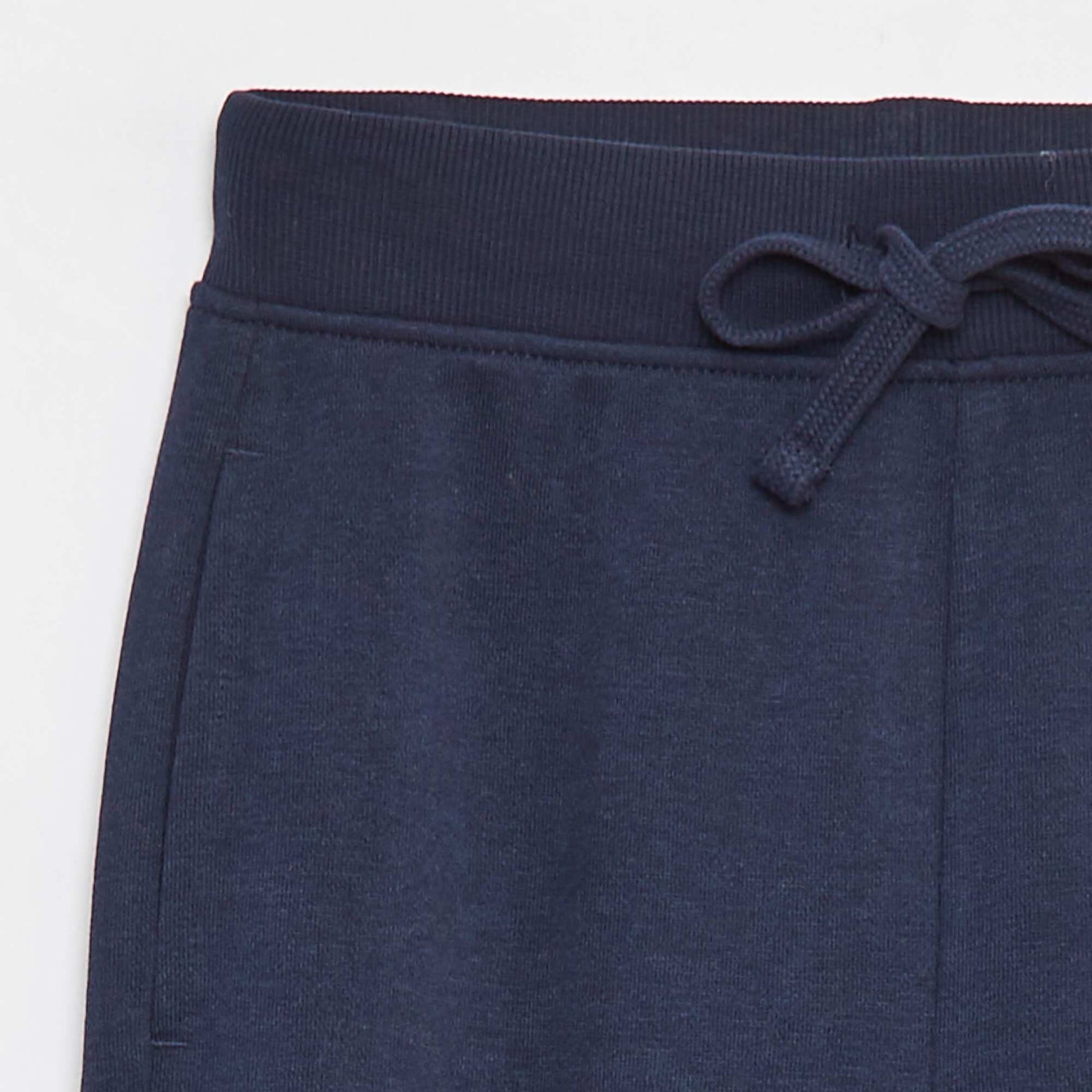 Jogging uni avec taille élastiquée BLEU