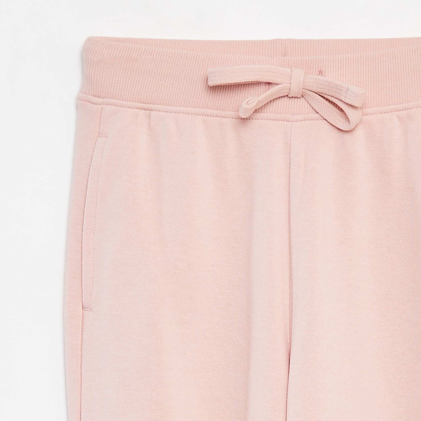 Jogging uni avec taille élastiquée ROSE